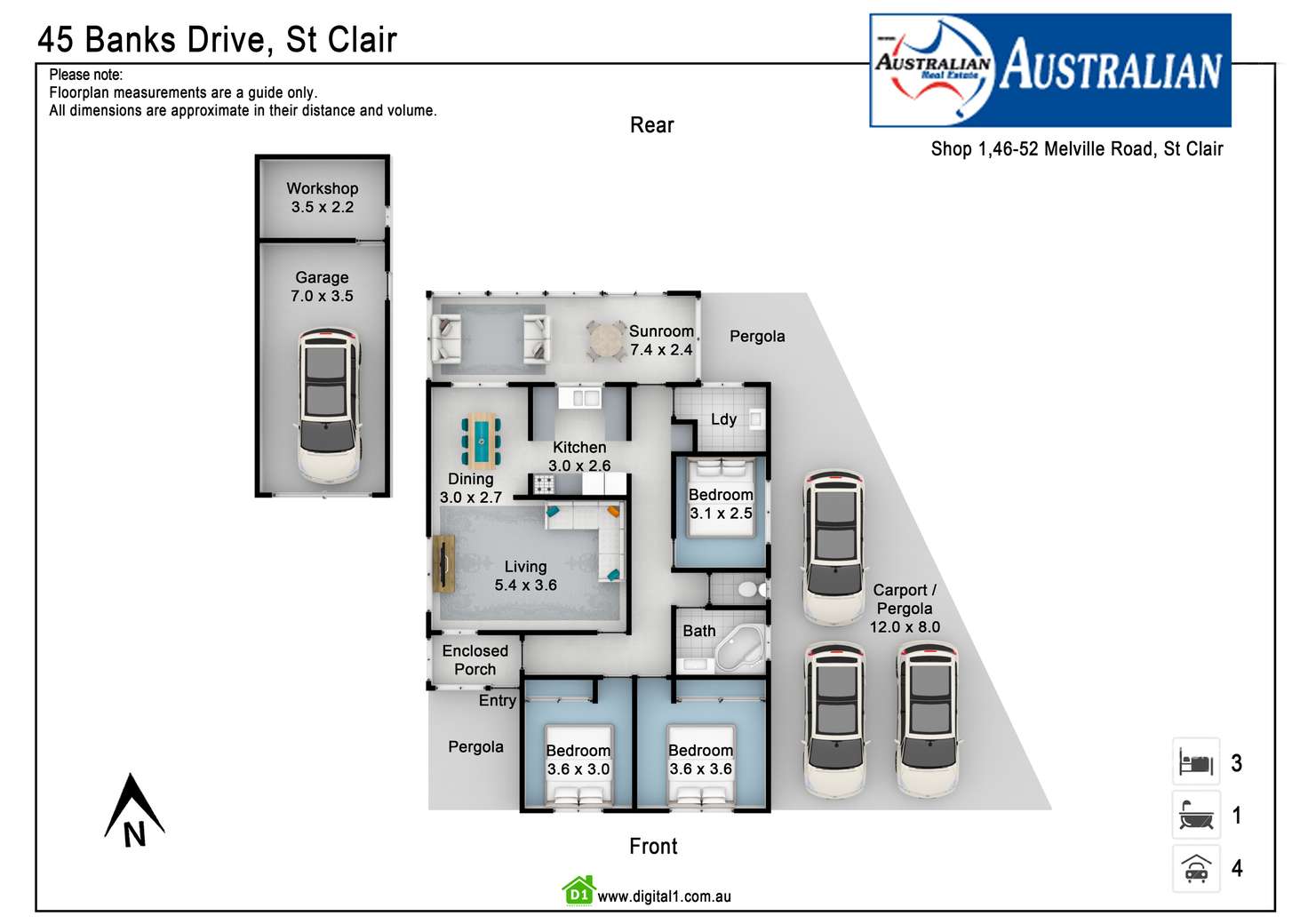 Floorplan of Homely house listing, 45 Banks Drive, St Clair NSW 2759