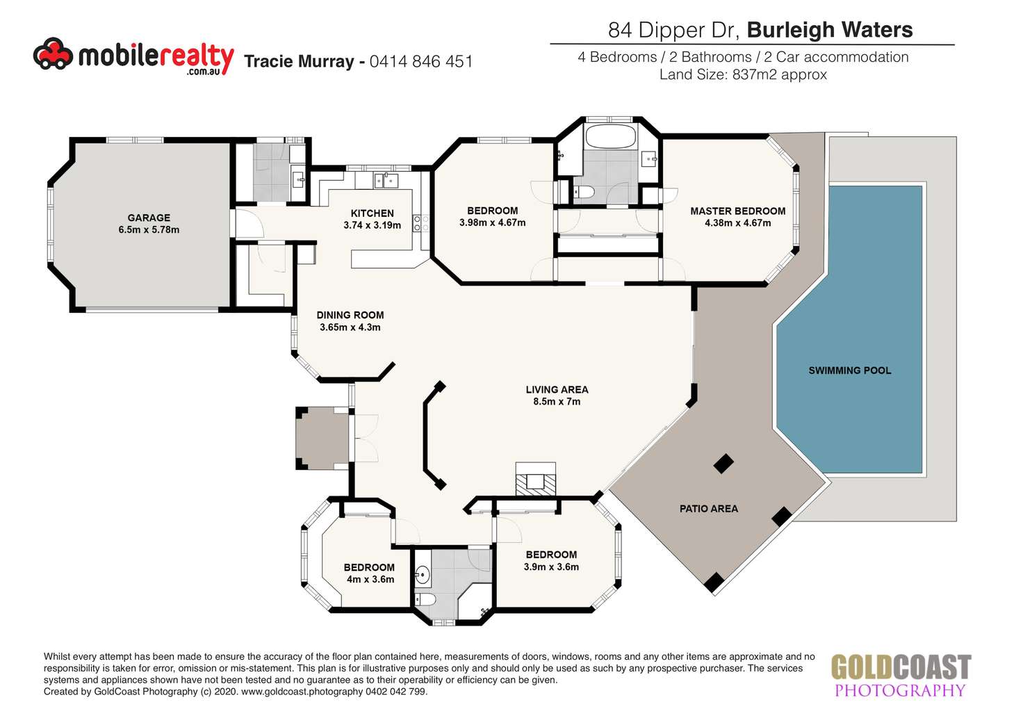 Floorplan of Homely house listing, 84 Dipper Drive, Burleigh Waters QLD 4220