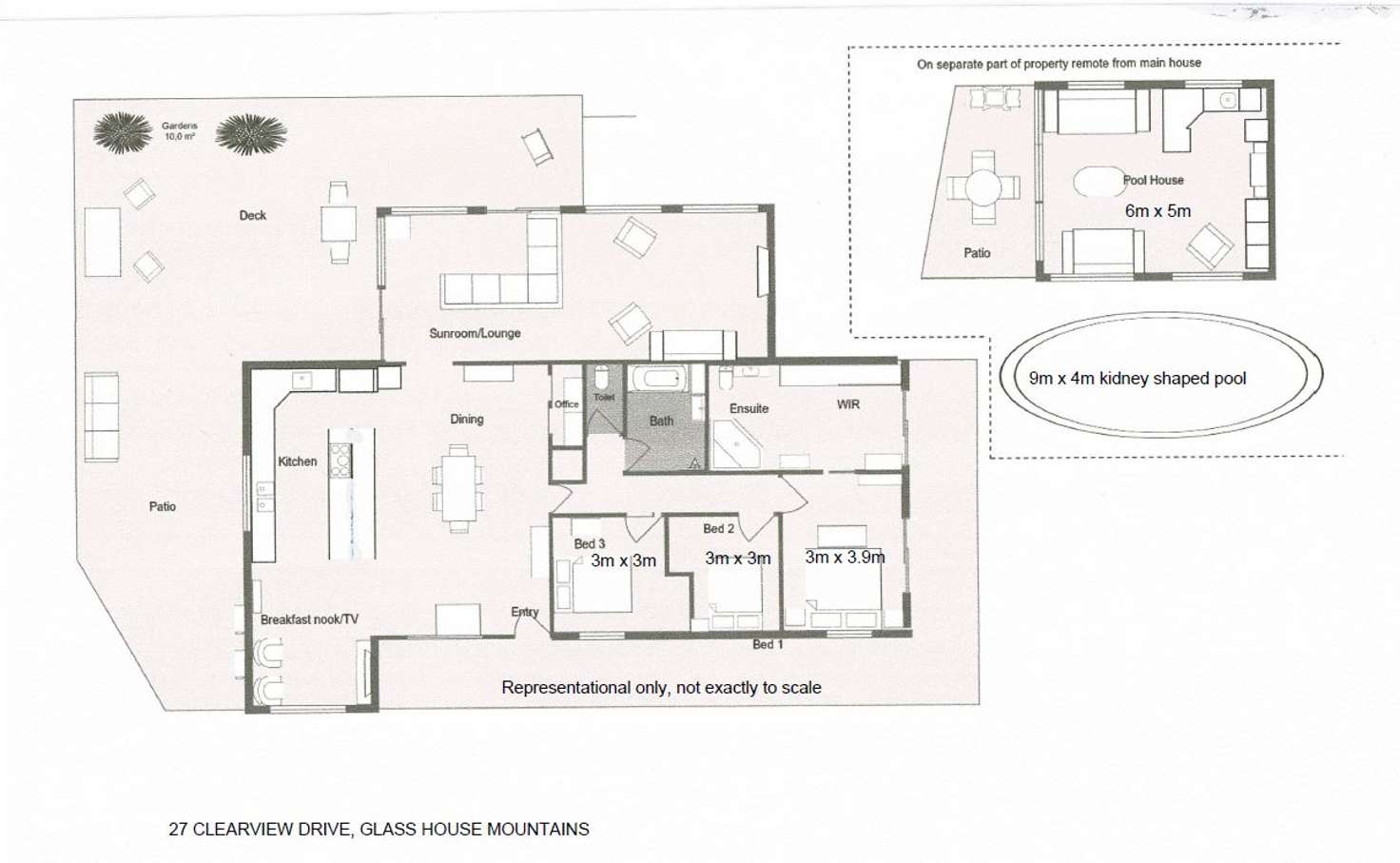 Floorplan of Homely house listing, 27 Clearview Drive, Glass House Mountains QLD 4518