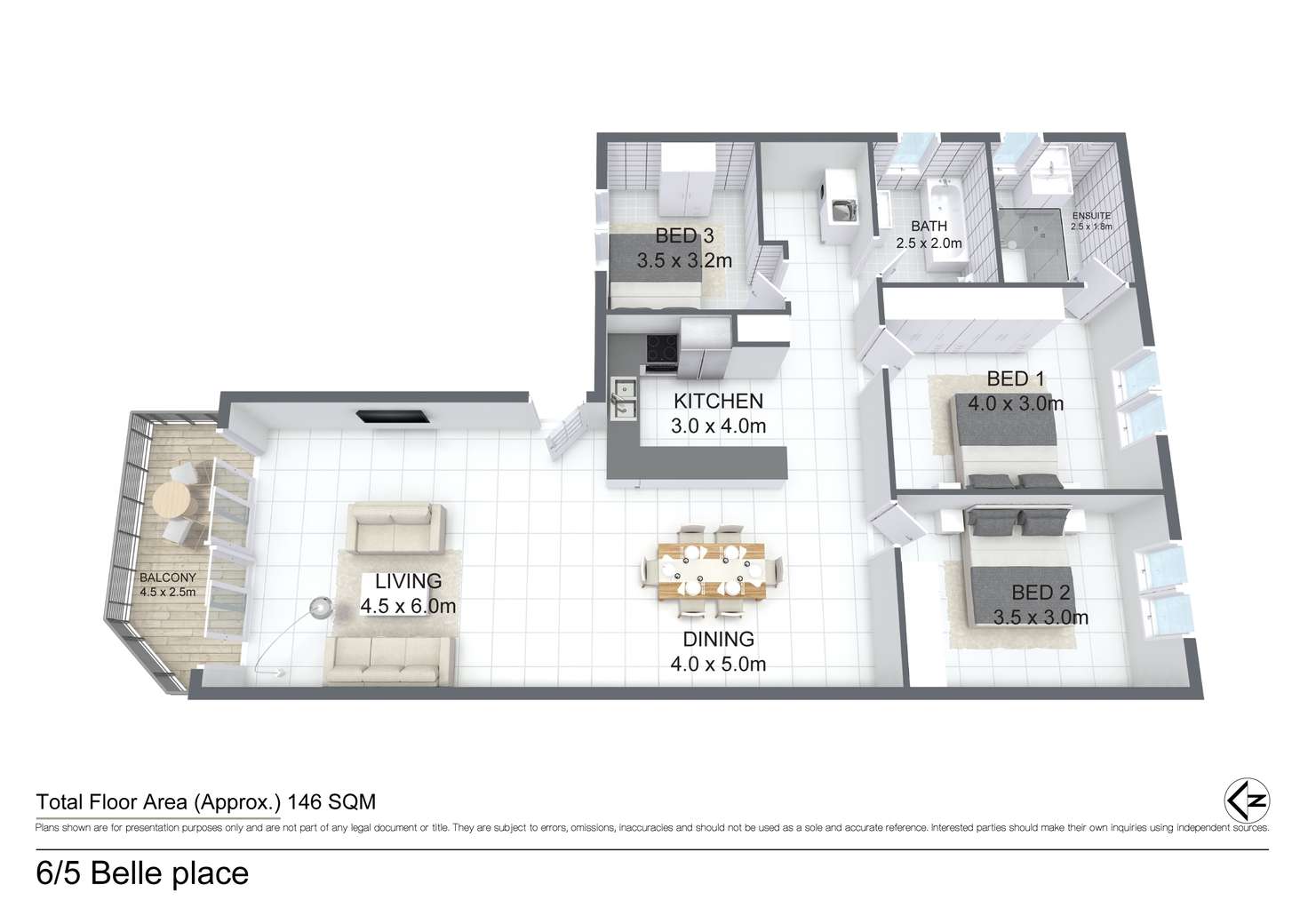 Floorplan of Homely unit listing, 6/5 Belle Place, Millner NT 810