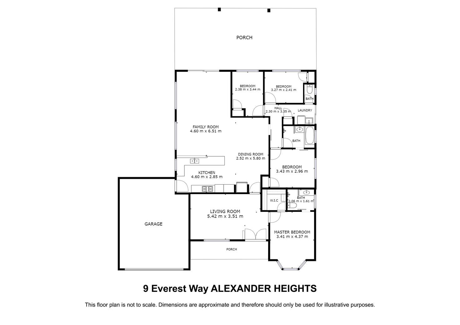 Floorplan of Homely house listing, 9 EVEREST WAY, Alexander Heights WA 6064