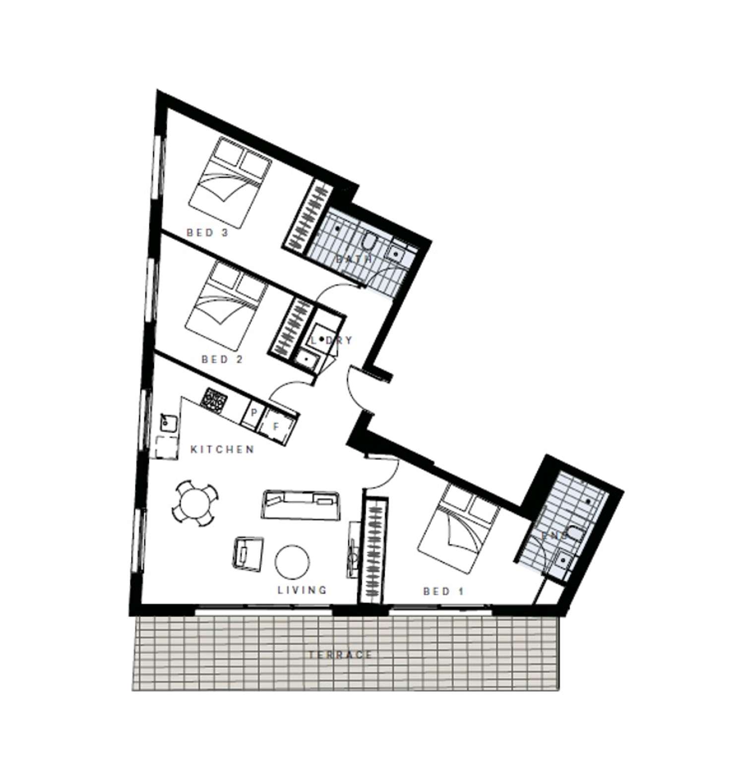 Floorplan of Homely apartment listing, 701/952 Mount Alexander Road, Essendon VIC 3040
