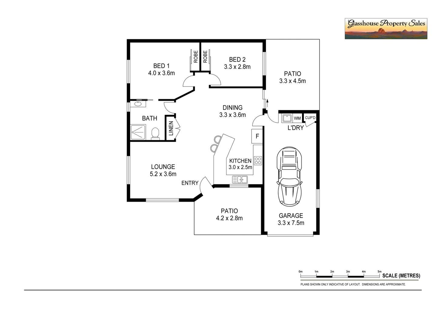 Floorplan of Homely villa listing, 82/466 Steve Irwin Way, Beerburrum QLD 4517