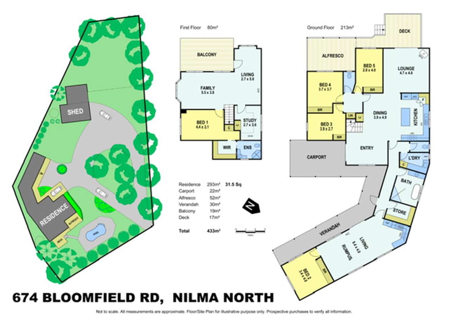 Floorplan of Homely house listing, 674 Bloomfield Road, Nilma North VIC 3821