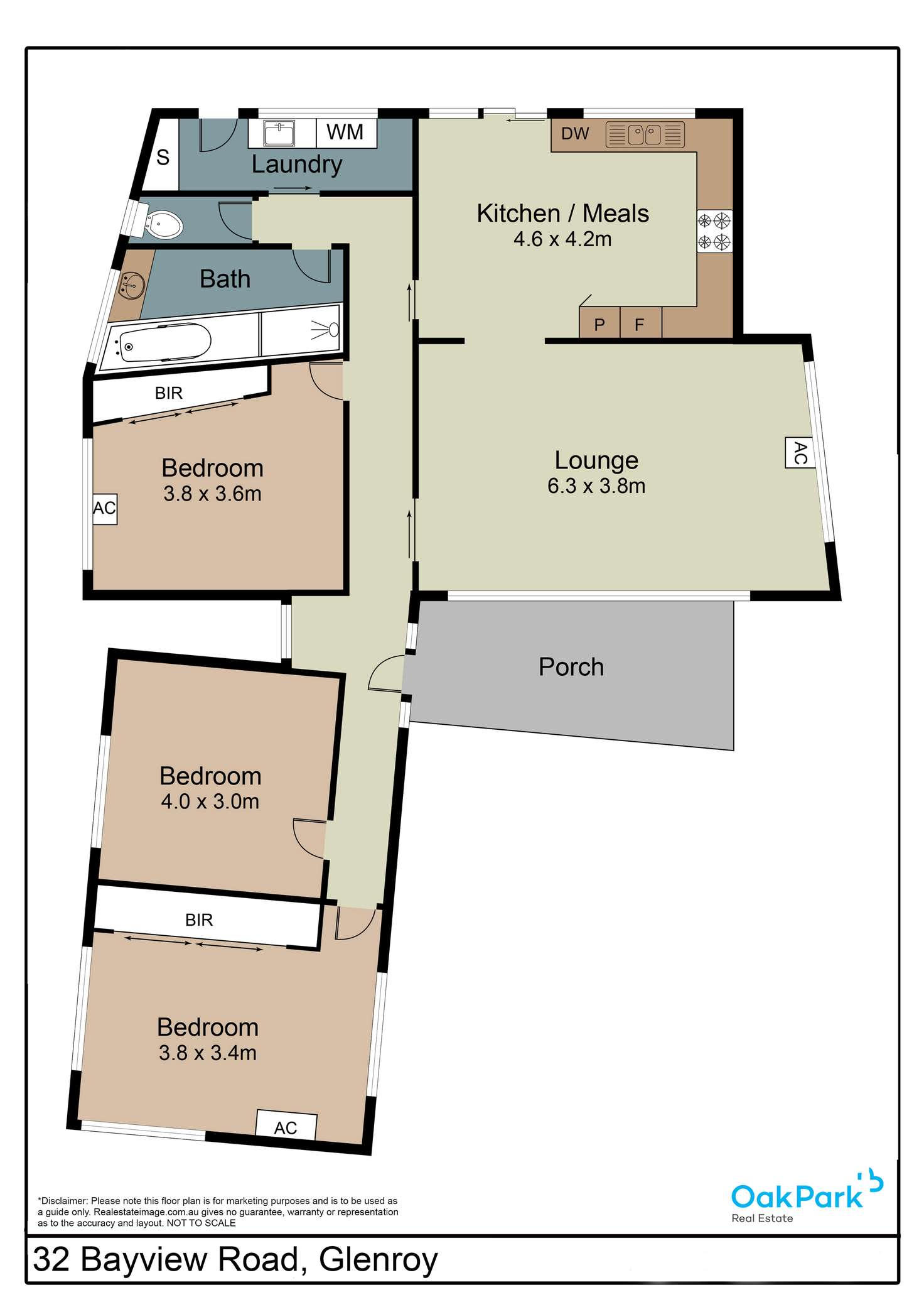 Floorplan of Homely house listing, 32 Bayview Road, Glenroy VIC 3046