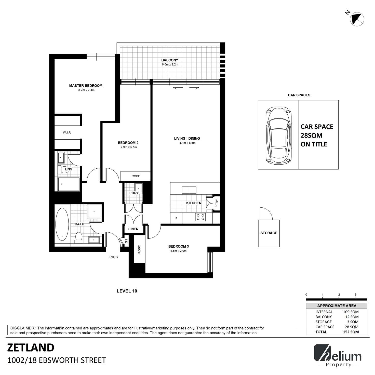 Floorplan of Homely apartment listing, 1002/18 Ebsworth Street, Zetland NSW 2017