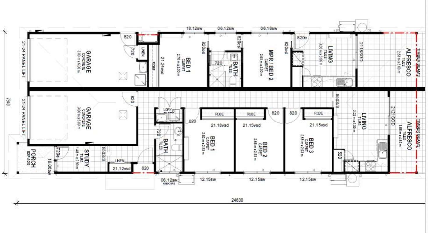 Floorplan of Homely semiDetached listing, 1/55 Hilary Street, Morayfield QLD 4506