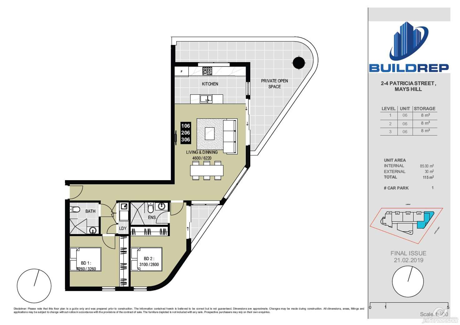 Floorplan of Homely apartment listing, 18/2-4 Patricia Street, Mays Hill NSW 2145