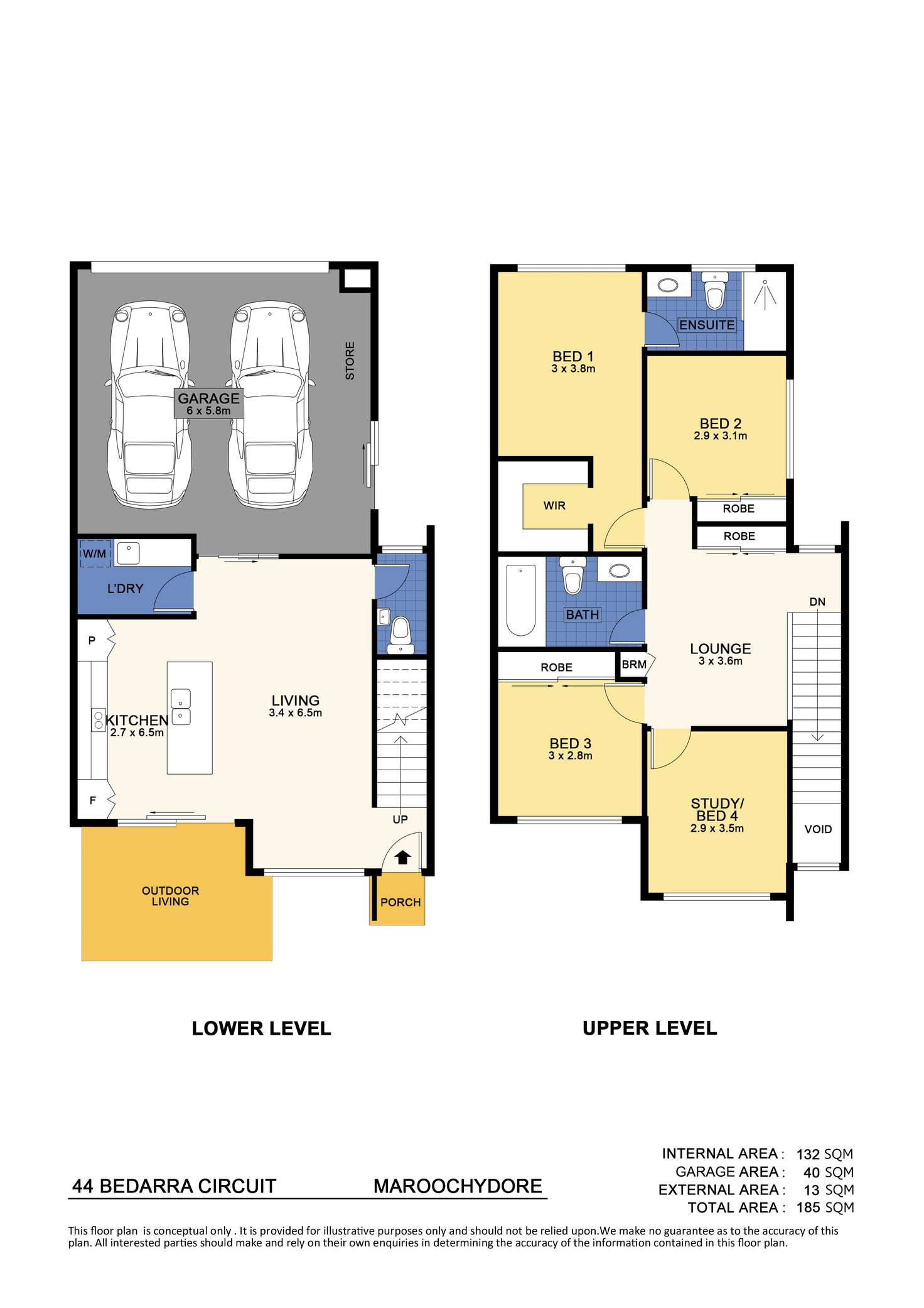Floorplan of Homely house listing, 44 Bedarra Circuit, Maroochydore QLD 4558