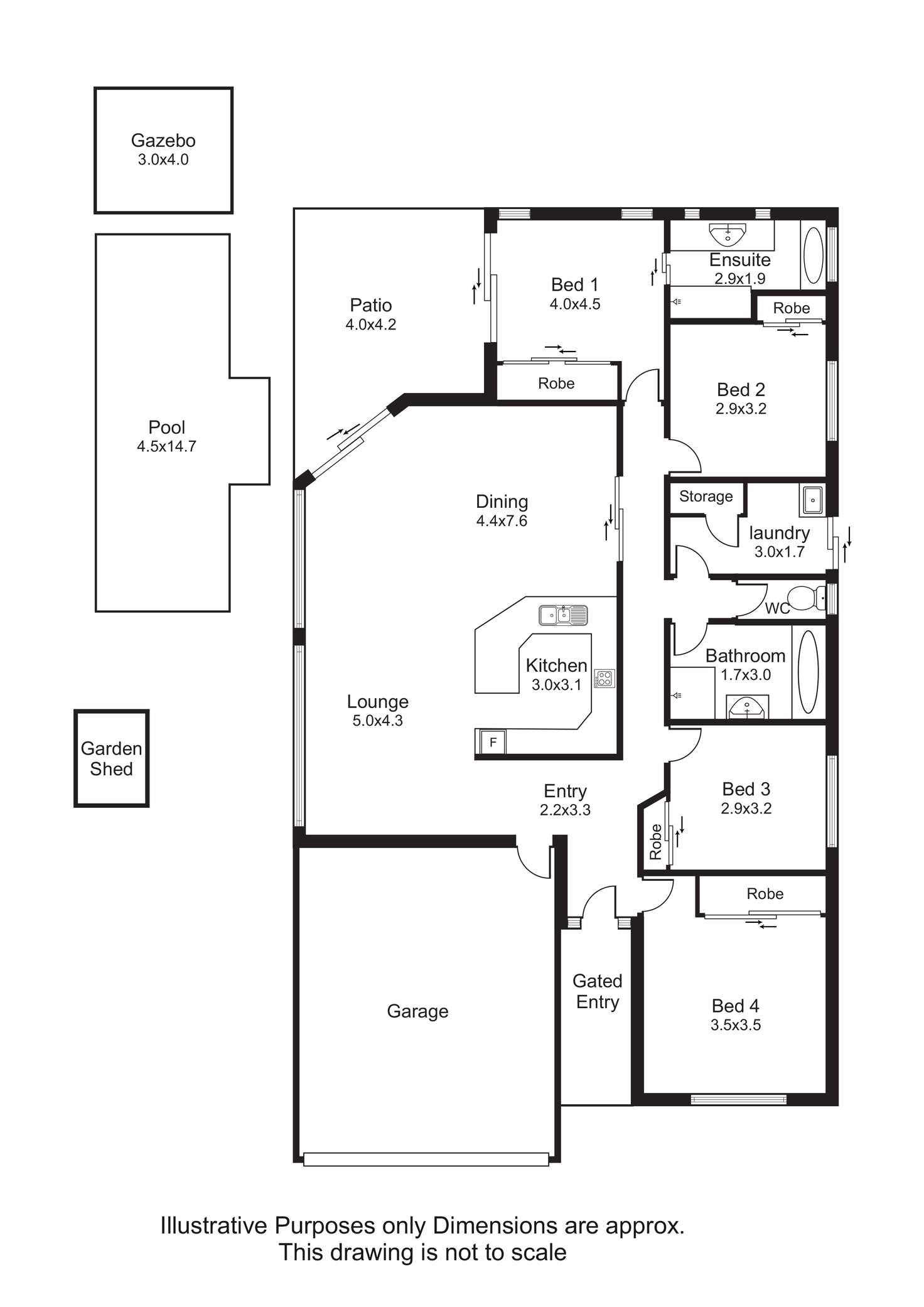 Floorplan of Homely house listing, 14 Mist Green Close, Brinsmead QLD 4870
