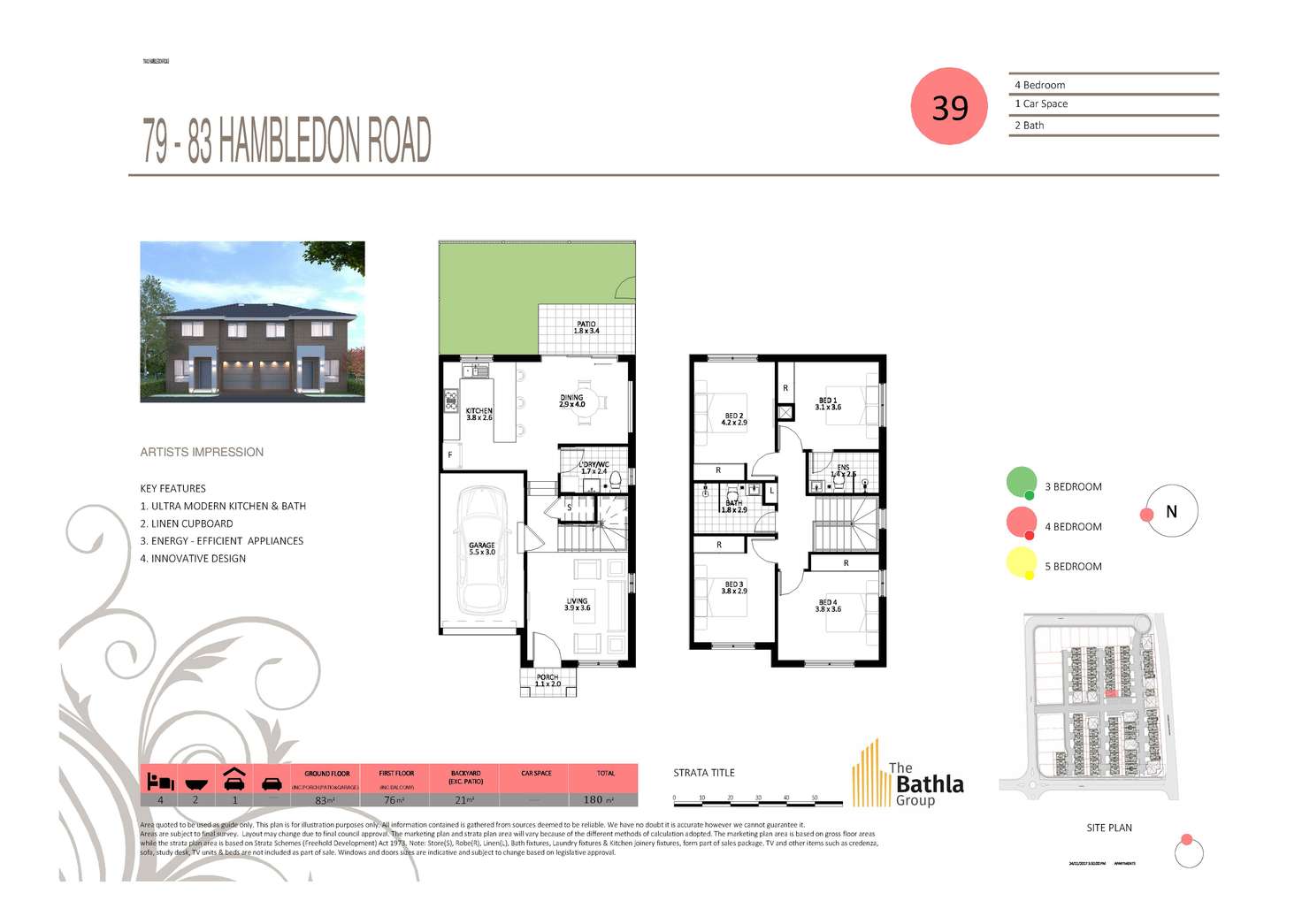 Floorplan of Homely townhouse listing, 13 Duff Glade, Schofields NSW 2762