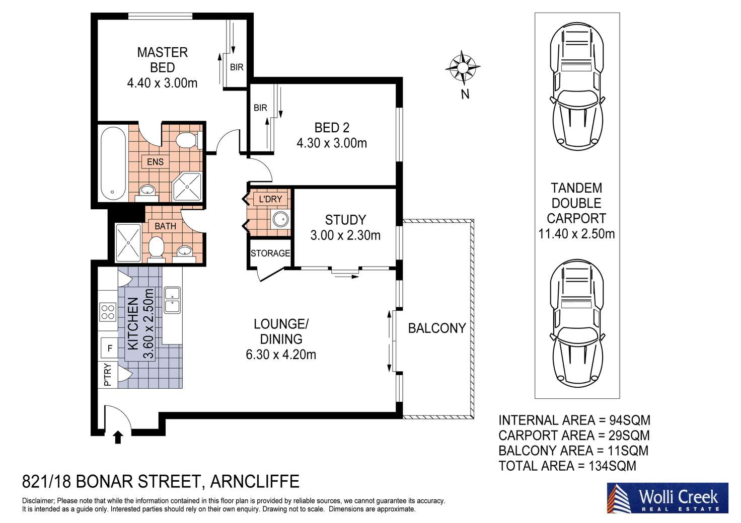 Floorplan of Homely apartment listing, 821/18 Bonar St, Arncliffe NSW 2205