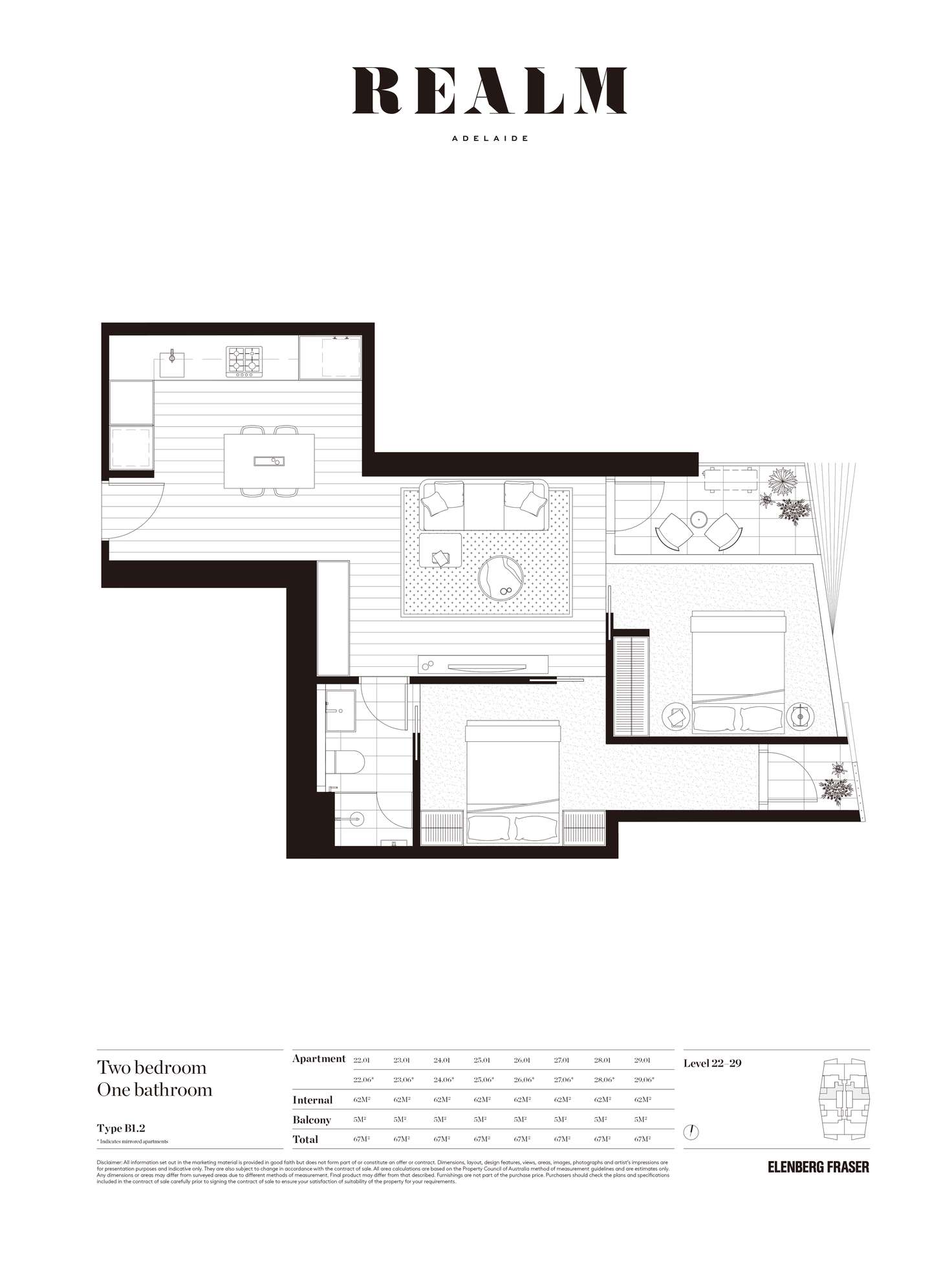 Floorplan of Homely apartment listing, 2601/17 Austin Street, Adelaide SA 5000
