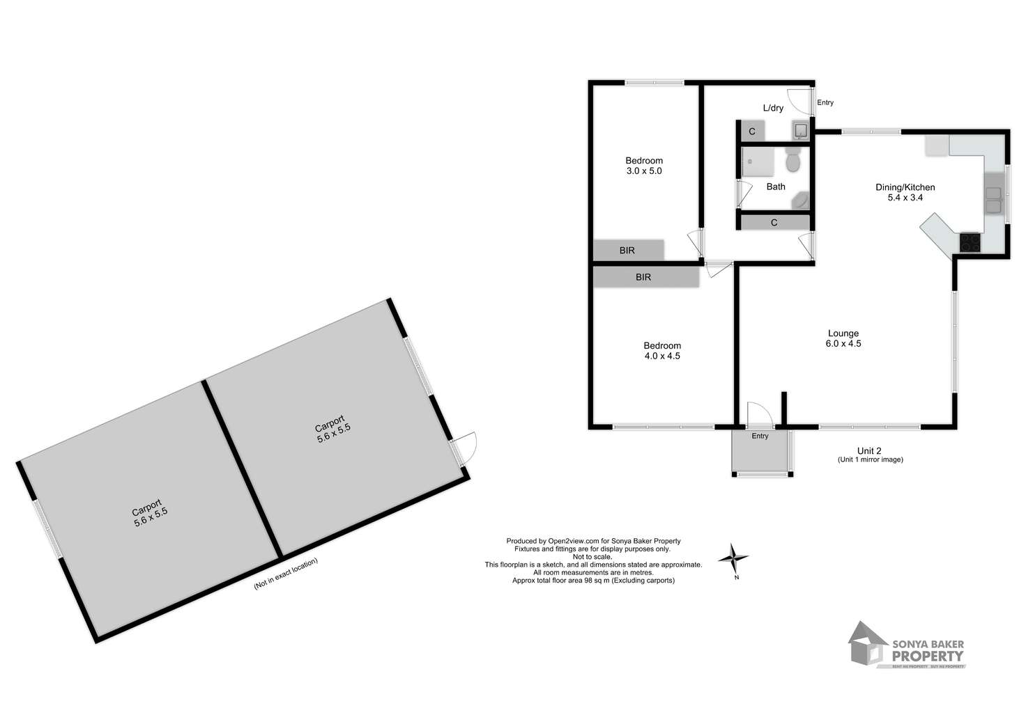 Floorplan of Homely unit listing, 1/4 Austin Street, Wynyard TAS 7325