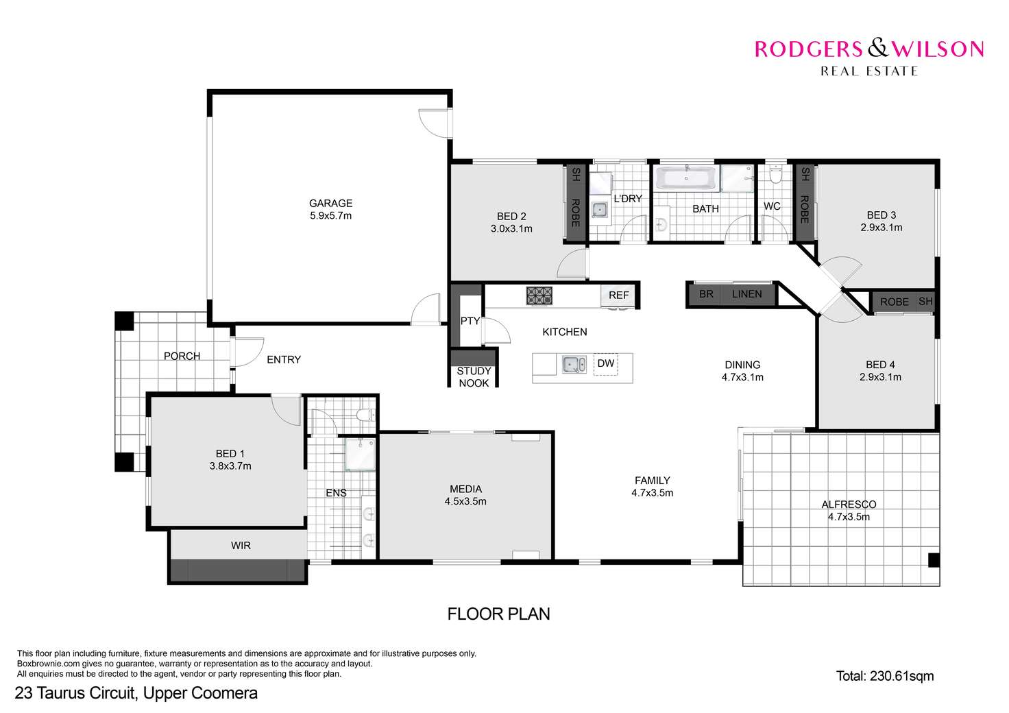 Floorplan of Homely house listing, 23 Taurus Circuit, Coomera QLD 4209