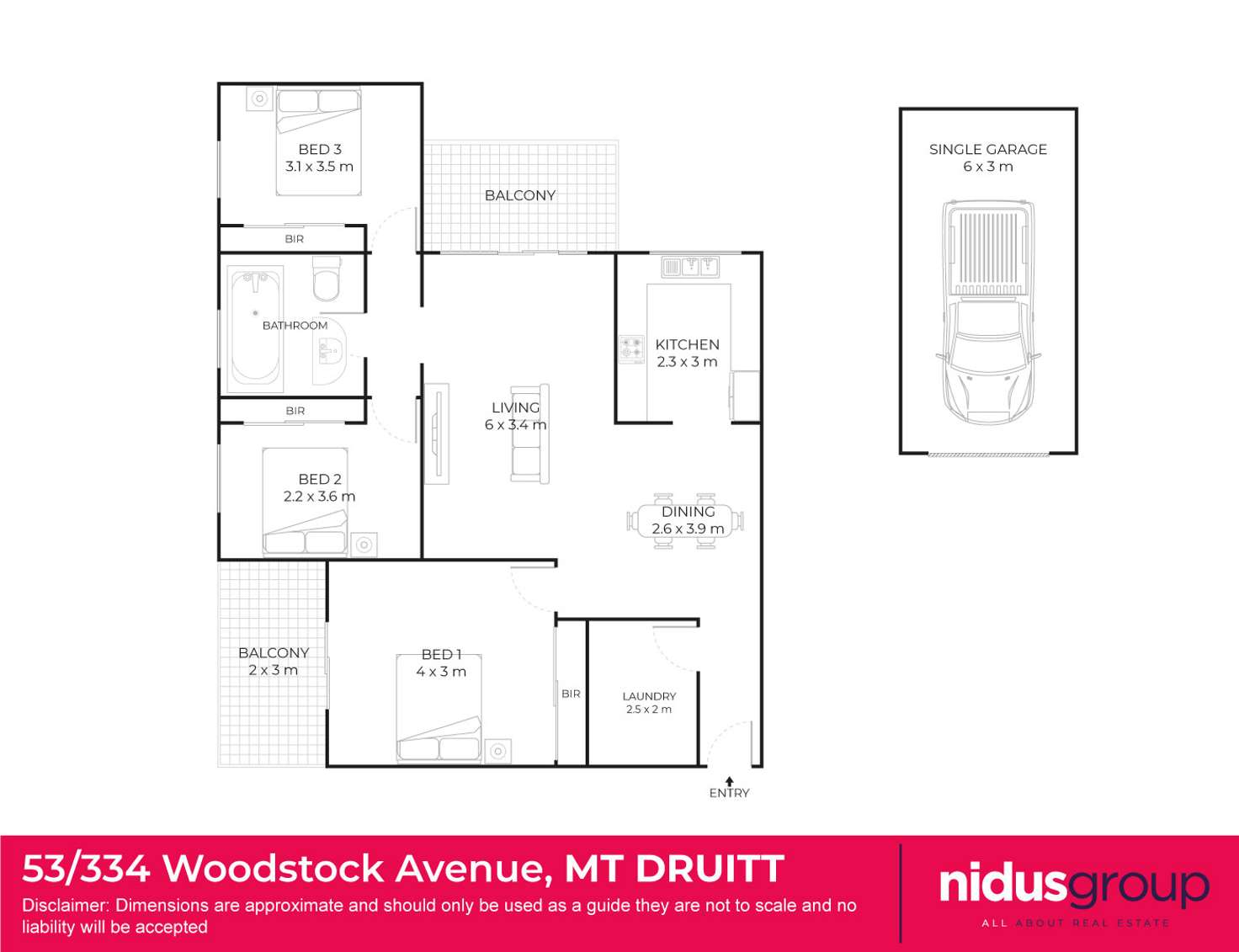 Floorplan of Homely apartment listing, 53/334 Woodstock Avenue, Mount Druitt NSW 2770