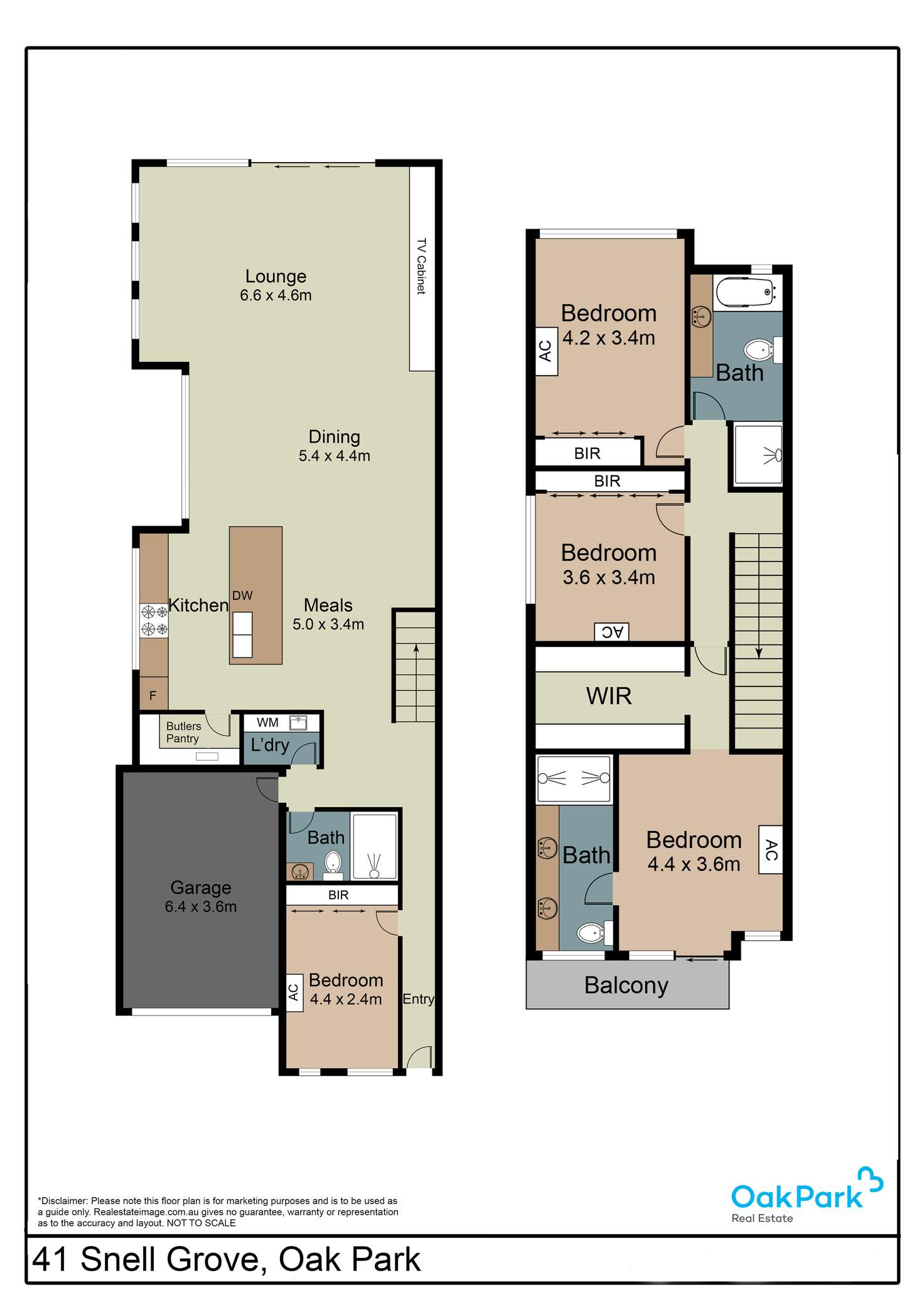 Floorplan of Homely house listing, 41 Snell Grove, Oak Park VIC 3046