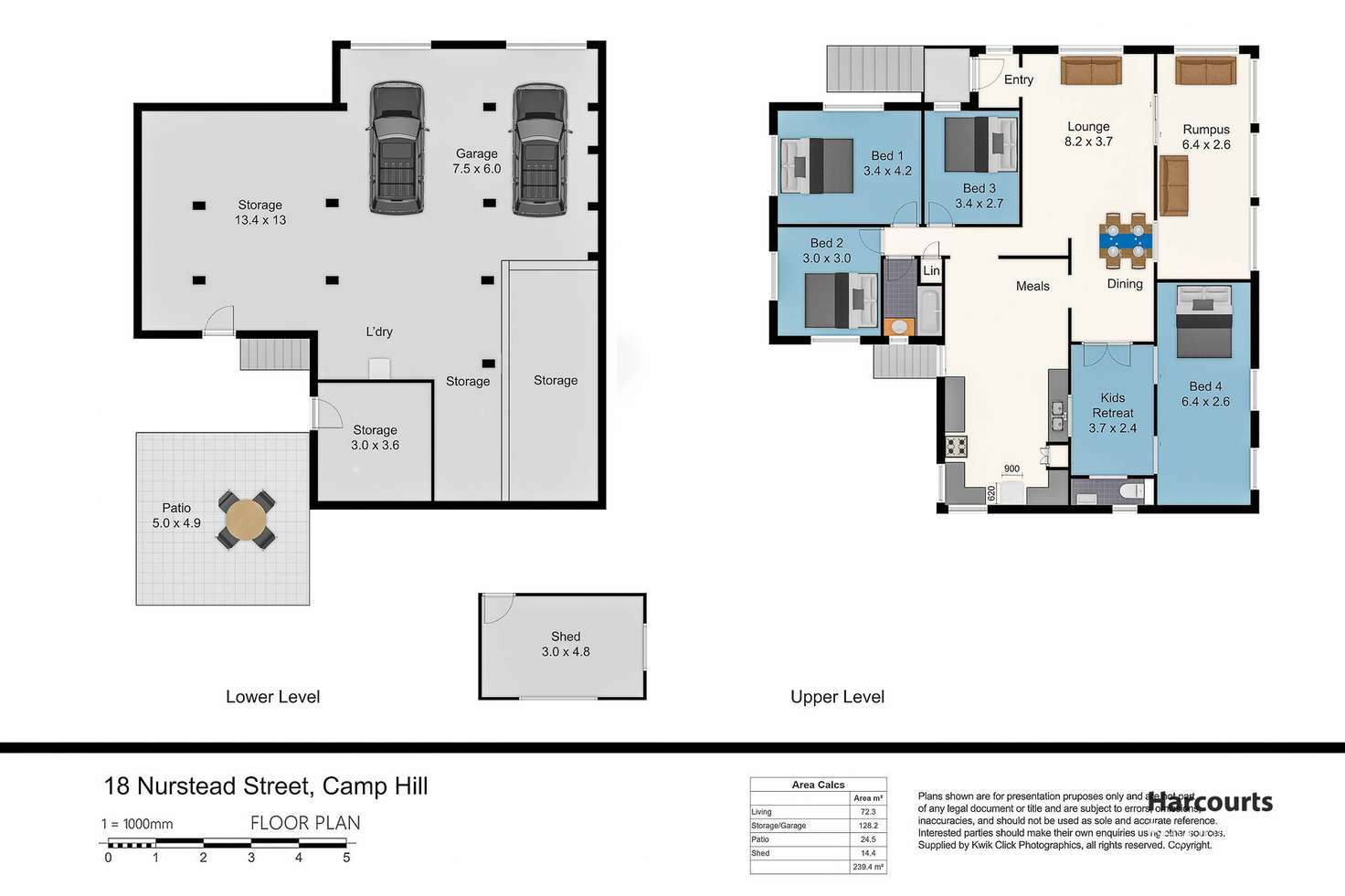 Floorplan of Homely house listing, 18 Nurstead Street, Camp Hill QLD 4152