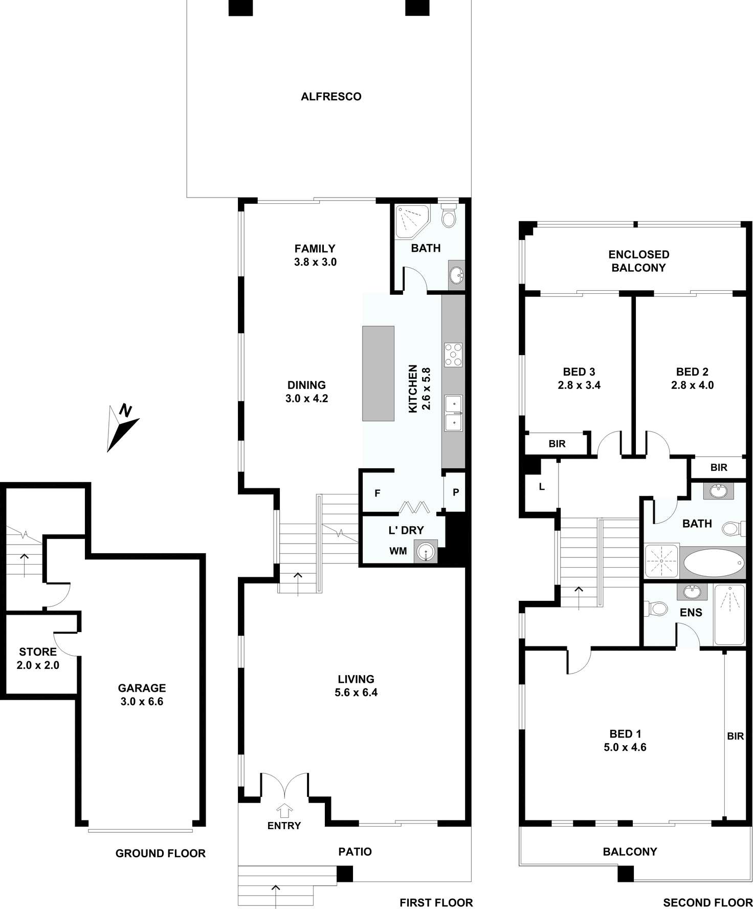 Floorplan of Homely semiDetached listing, 44 The Glen Road, Bardwell Valley NSW 2207