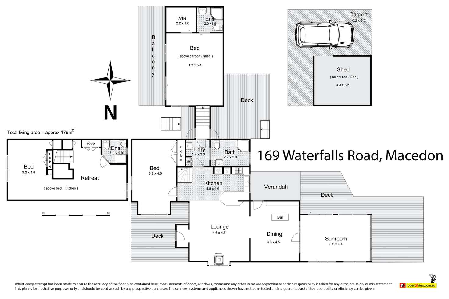 Floorplan of Homely house listing, 169 Waterfalls Road, Mount Macedon VIC 3441