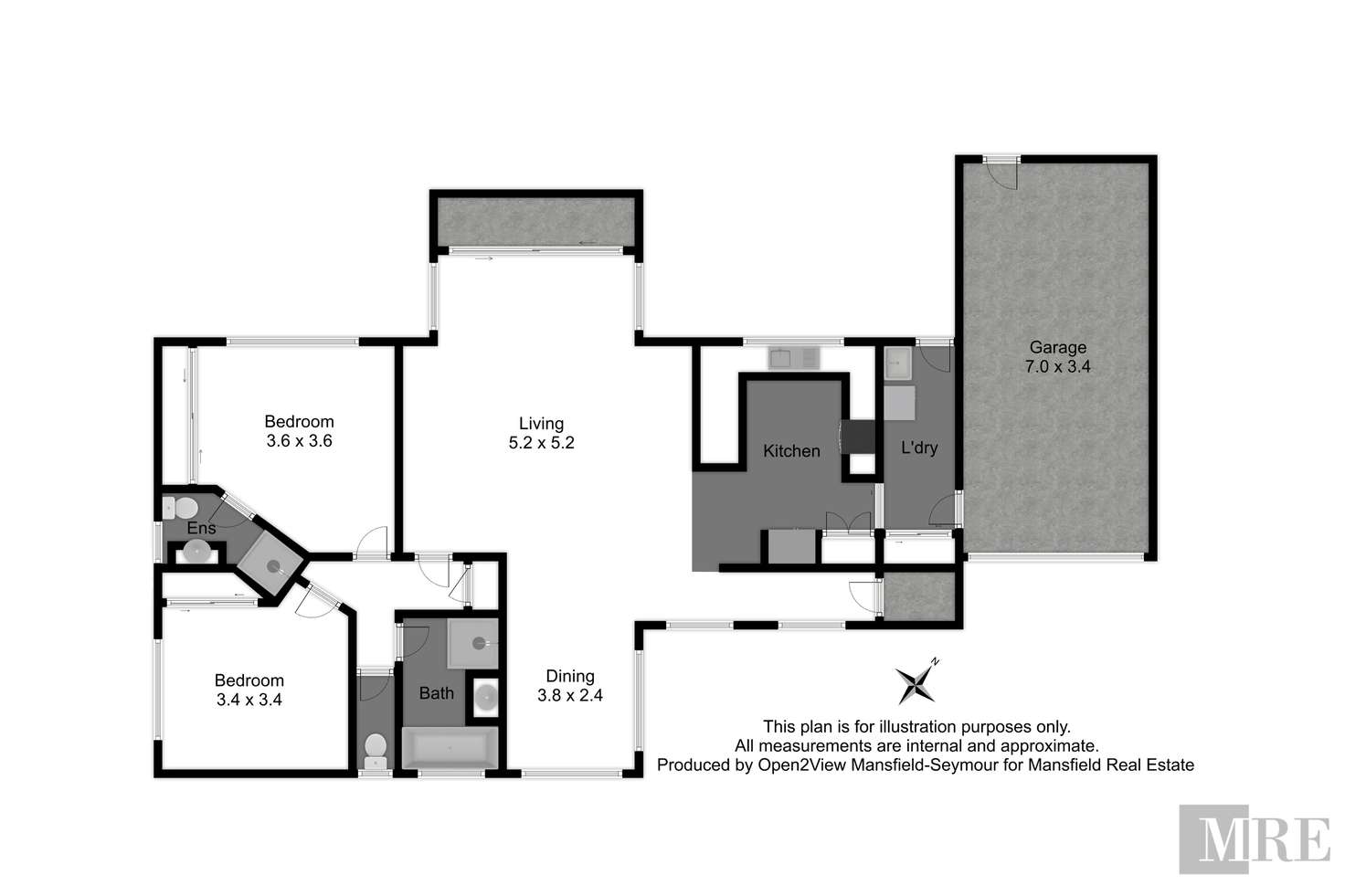 Floorplan of Homely townhouse listing, 4/9 Chenery Street, Mansfield VIC 3722