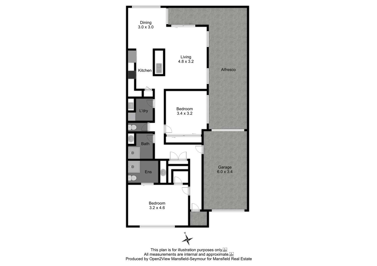 Floorplan of Homely house listing, 29B Ailsa Street, Mansfield VIC 3722