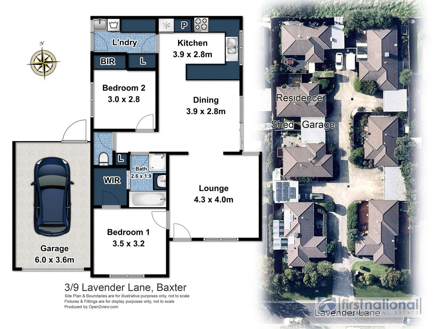 Floorplan of Homely unit listing, 3/9 Lavender Lane, Baxter VIC 3911