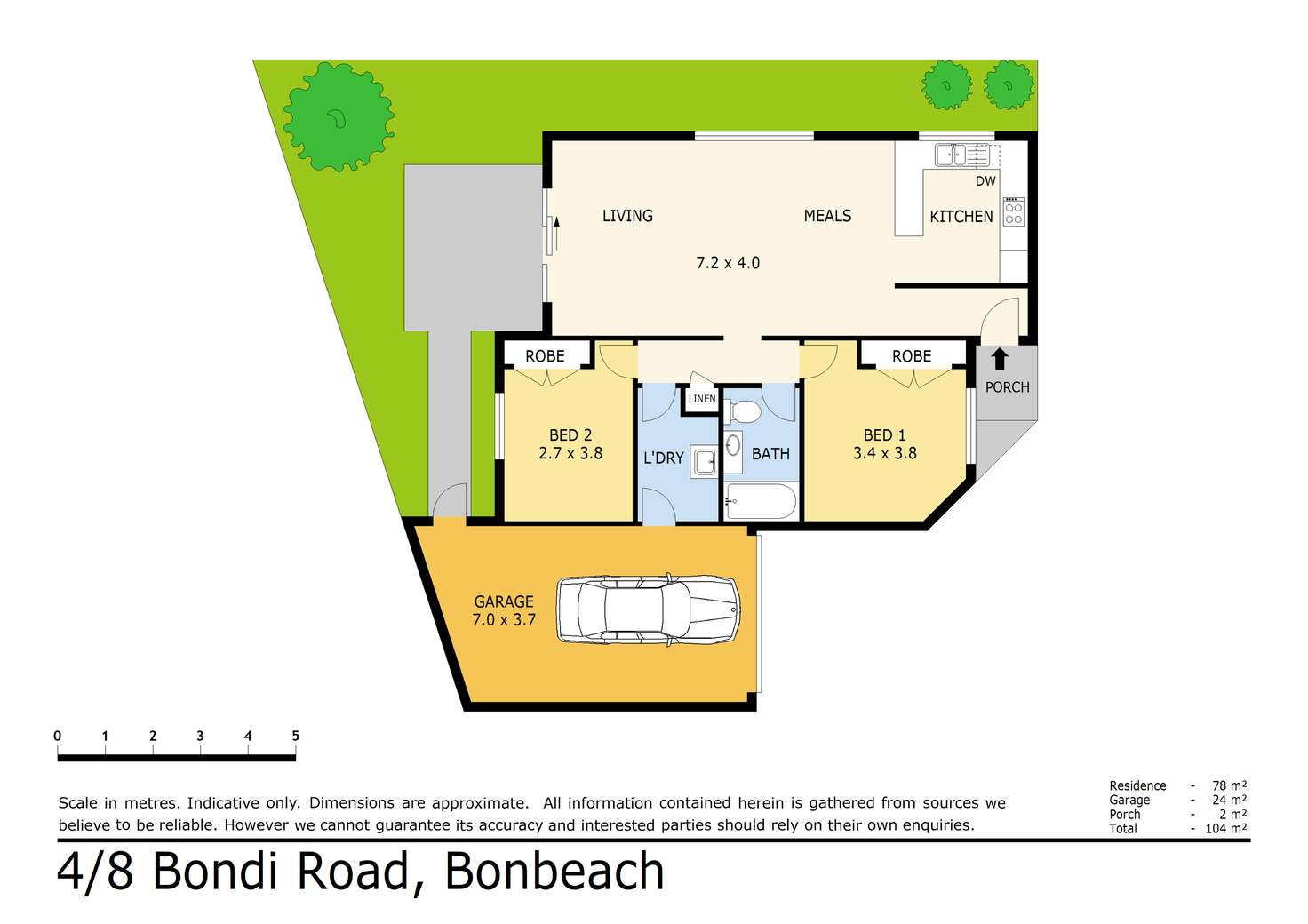 Floorplan of Homely villa listing, 4/8 Bondi Road, Bonbeach VIC 3196