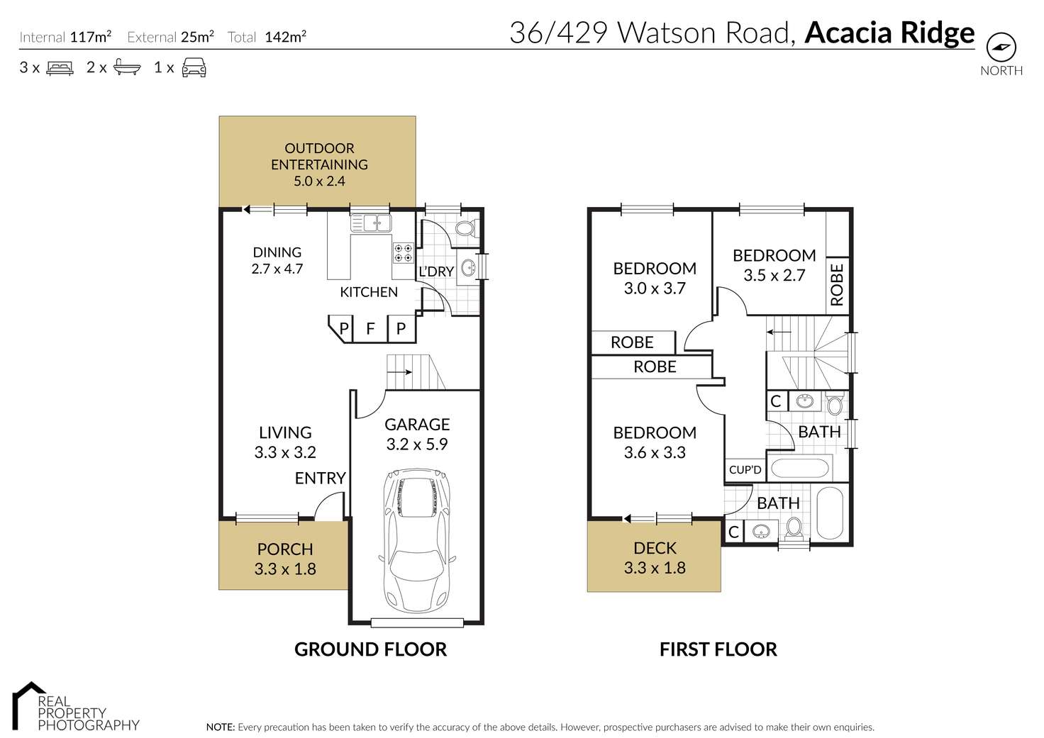 Floorplan of Homely townhouse listing, 36/429 Watson Road, Acacia Ridge QLD 4110