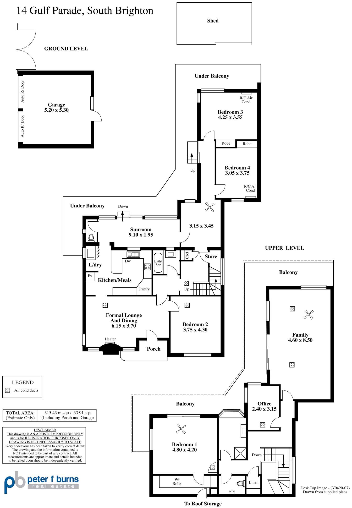 Floorplan of Homely house listing, 14 Gulf Parade, South Brighton SA 5048