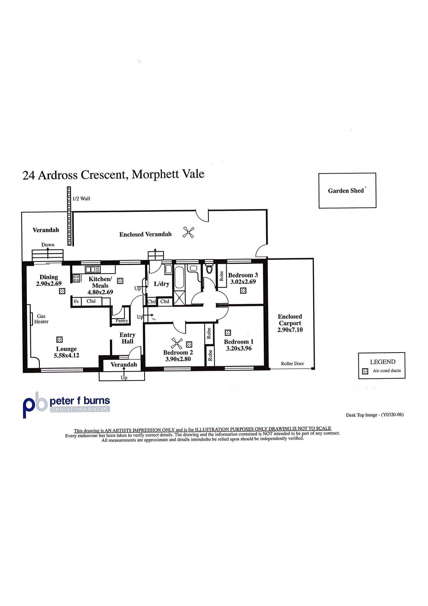 Floorplan of Homely house listing, 24 Ardross Crescent, Morphett Vale SA 5162
