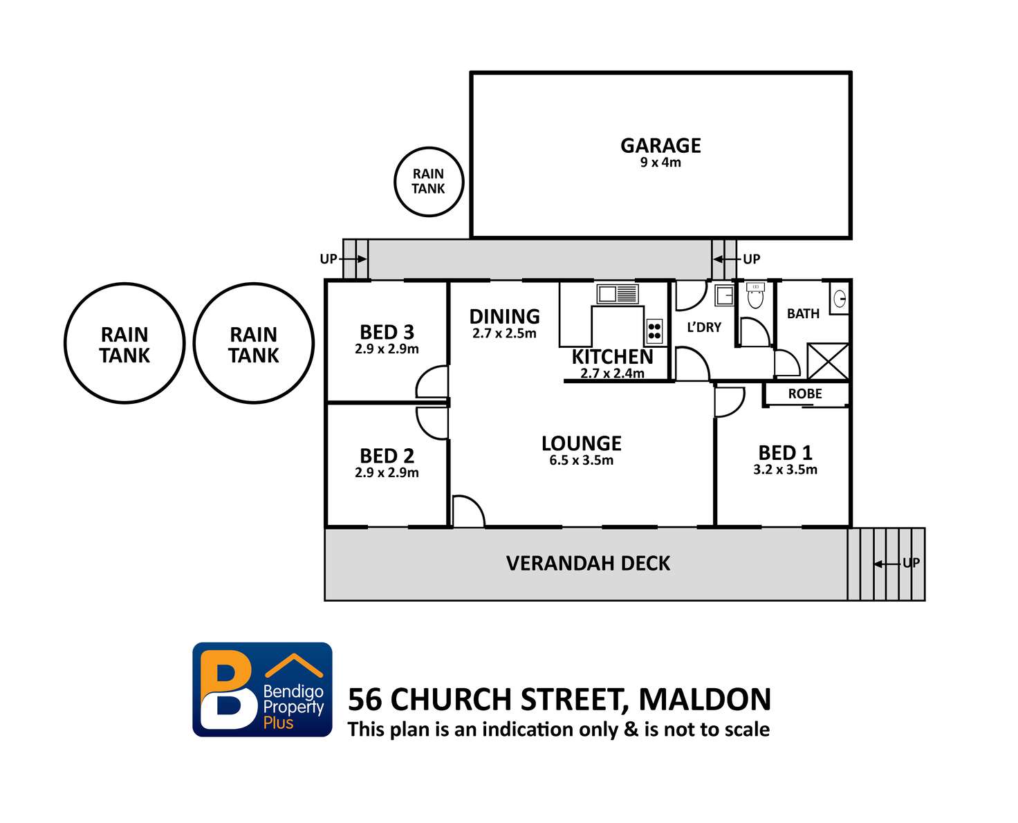 Floorplan of Homely house listing, 56 Church Street, Maldon VIC 3463