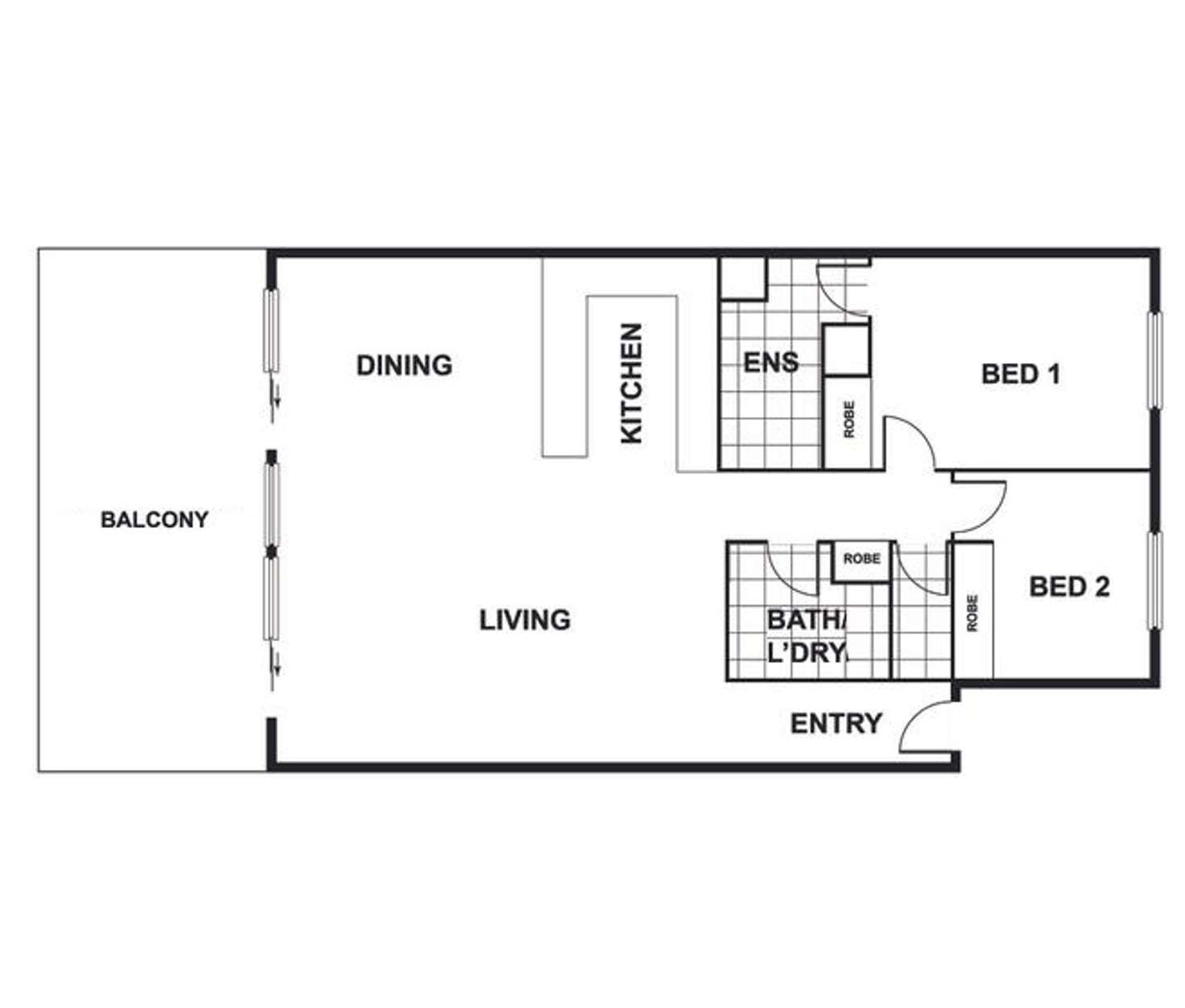 Floorplan of Homely apartment listing, 15/27 Leahy Close, Narrabundah ACT 2604