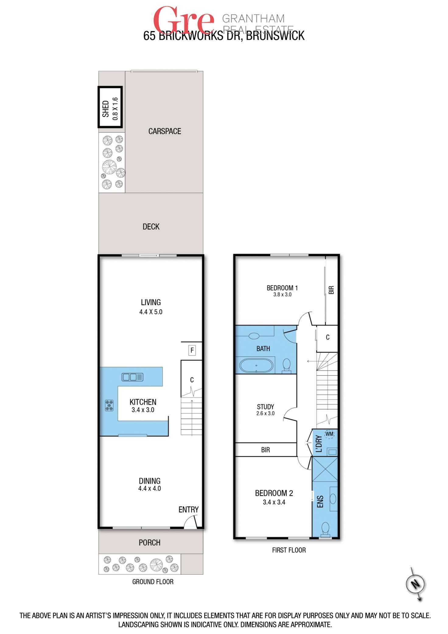 Floorplan of Homely house listing, 65 Brickworks Drive, Brunswick VIC 3056