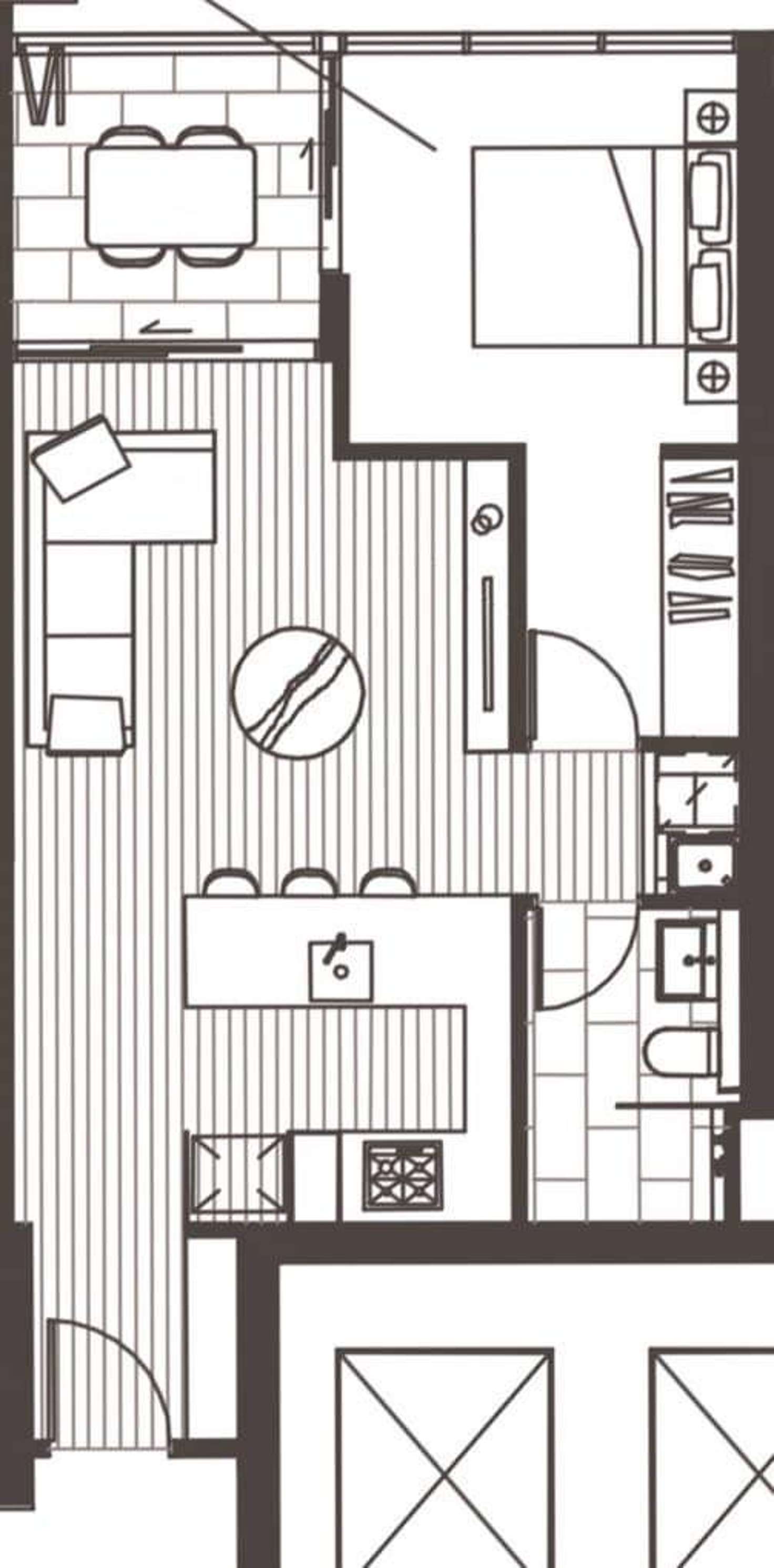Floorplan of Homely unit listing, 1505/289 Grey Street, South Brisbane QLD 4101