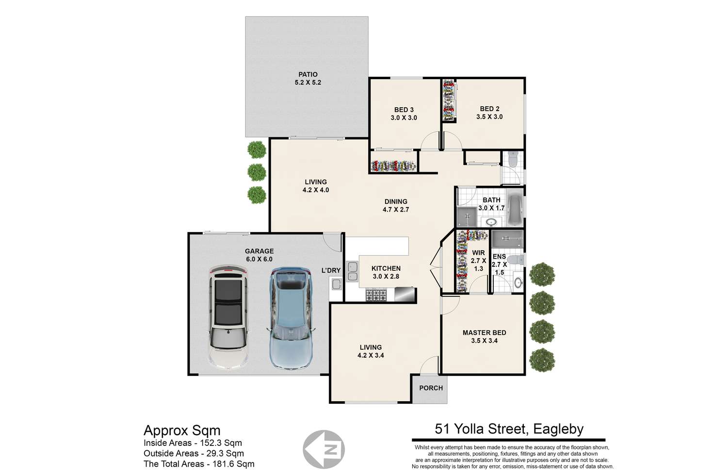 Floorplan of Homely house listing, 51 Yolla Street, Eagleby QLD 4207