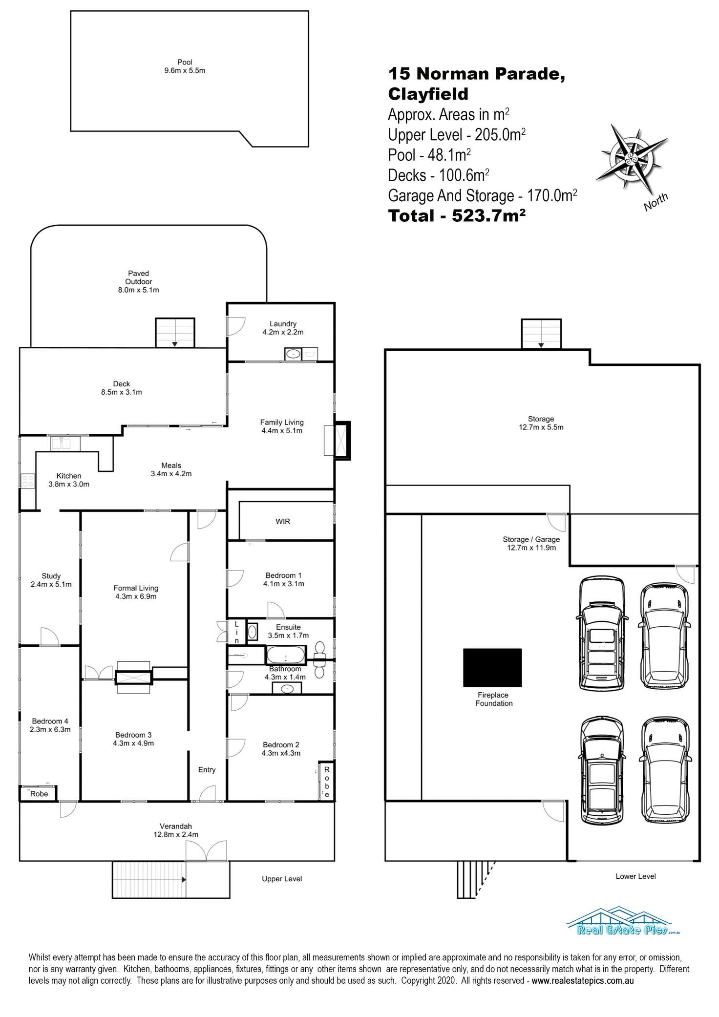 Floorplan of Homely house listing, 15 Norman Parade, Clayfield QLD 4011