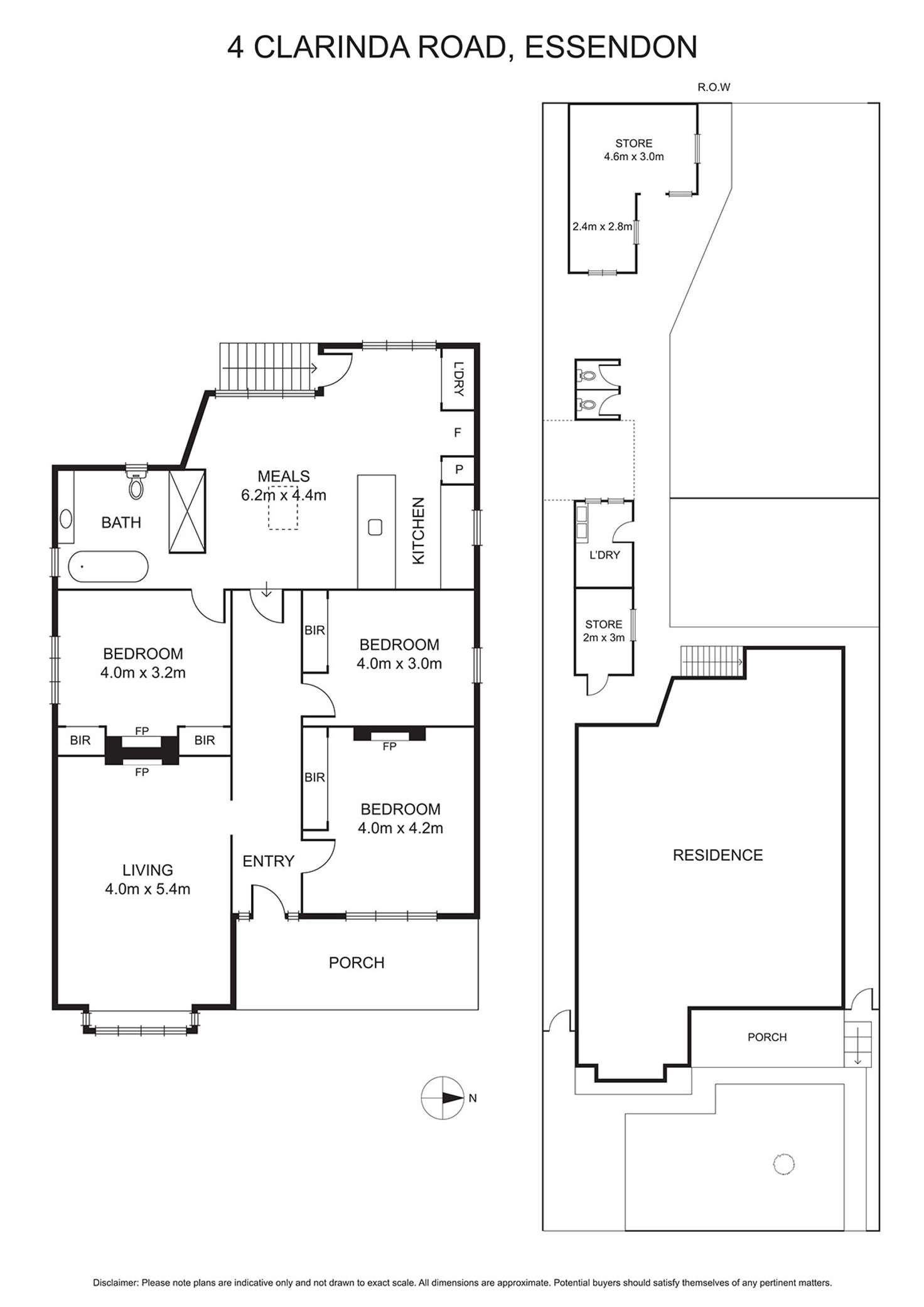 Floorplan of Homely house listing, 4 Clarinda Road, Essendon VIC 3040