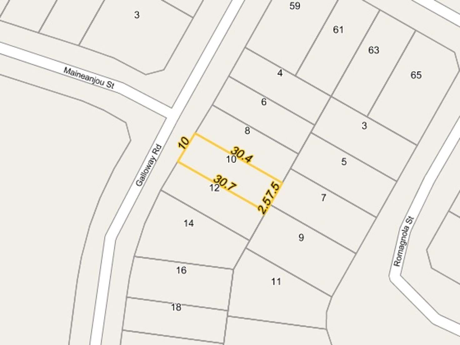 Floorplan of Homely residentialLand listing, 10 Galloway Road, Box Hill NSW 2765