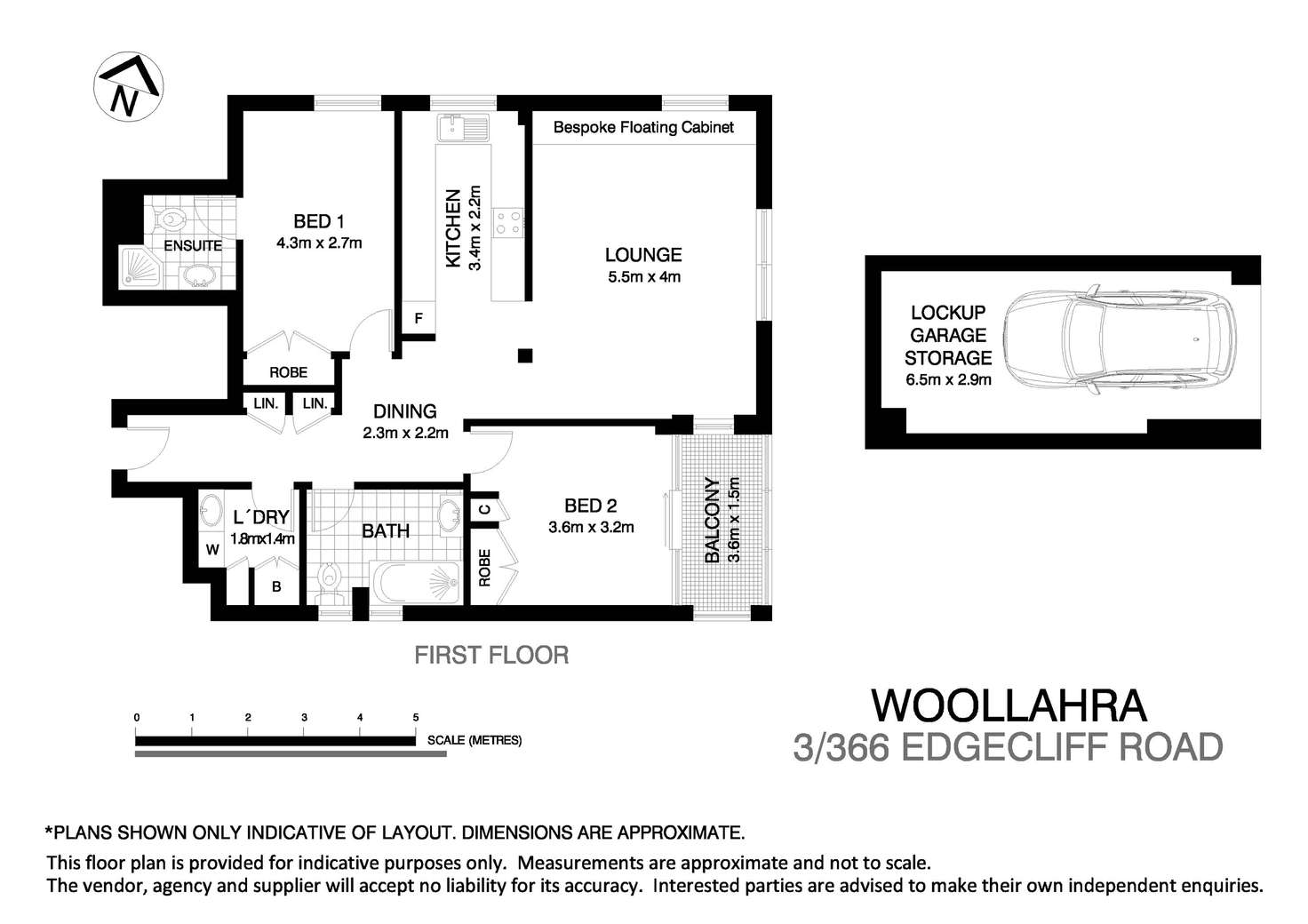 Floorplan of Homely apartment listing, 3/366 Edgecliff Road, Woollahra NSW 2025