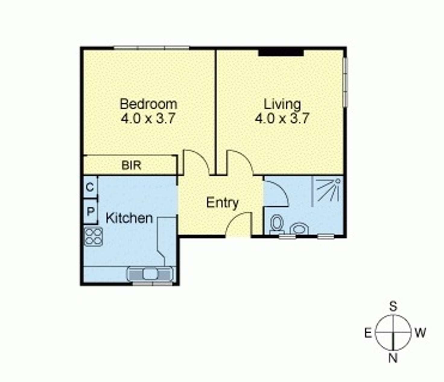 Floorplan of Homely apartment listing, 31/17 Queens Road, Melbourne VIC 3000