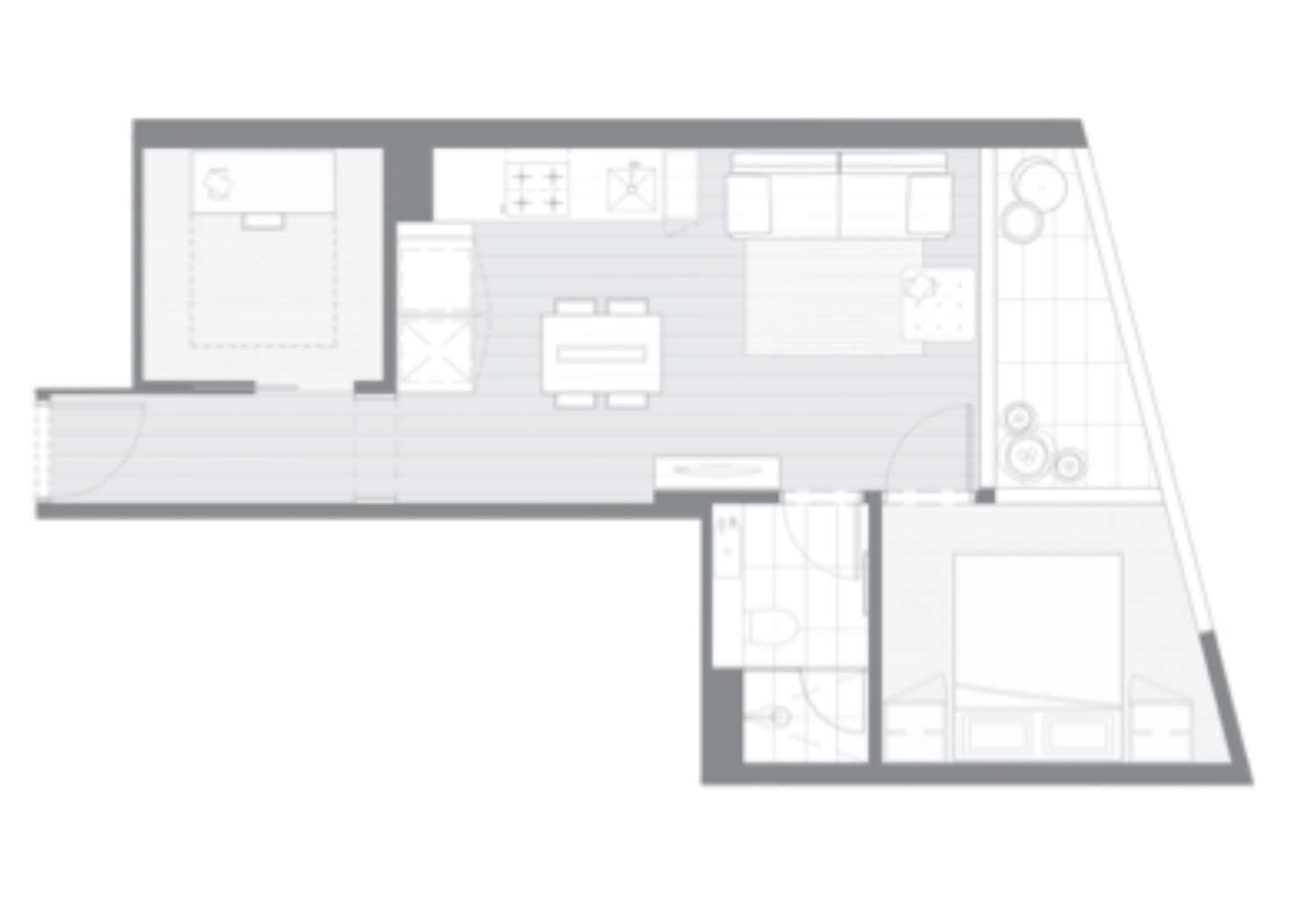 Floorplan of Homely apartment listing, 2215/135 A'Beckett St, Melbourne VIC 3000