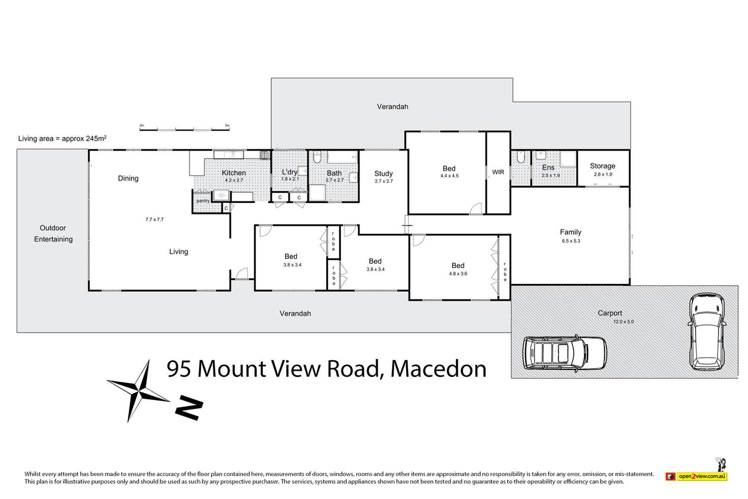 Floorplan of Homely house listing, 95 Mount View Road, Macedon VIC 3440