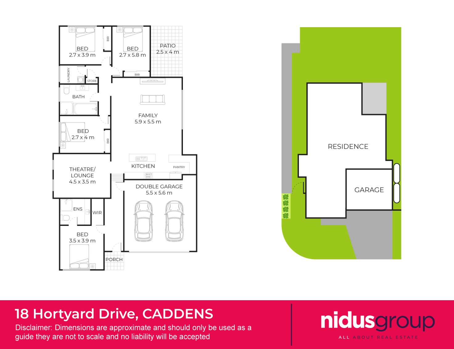 Floorplan of Homely house listing, 18 Hortyard Drive, Caddens NSW 2747