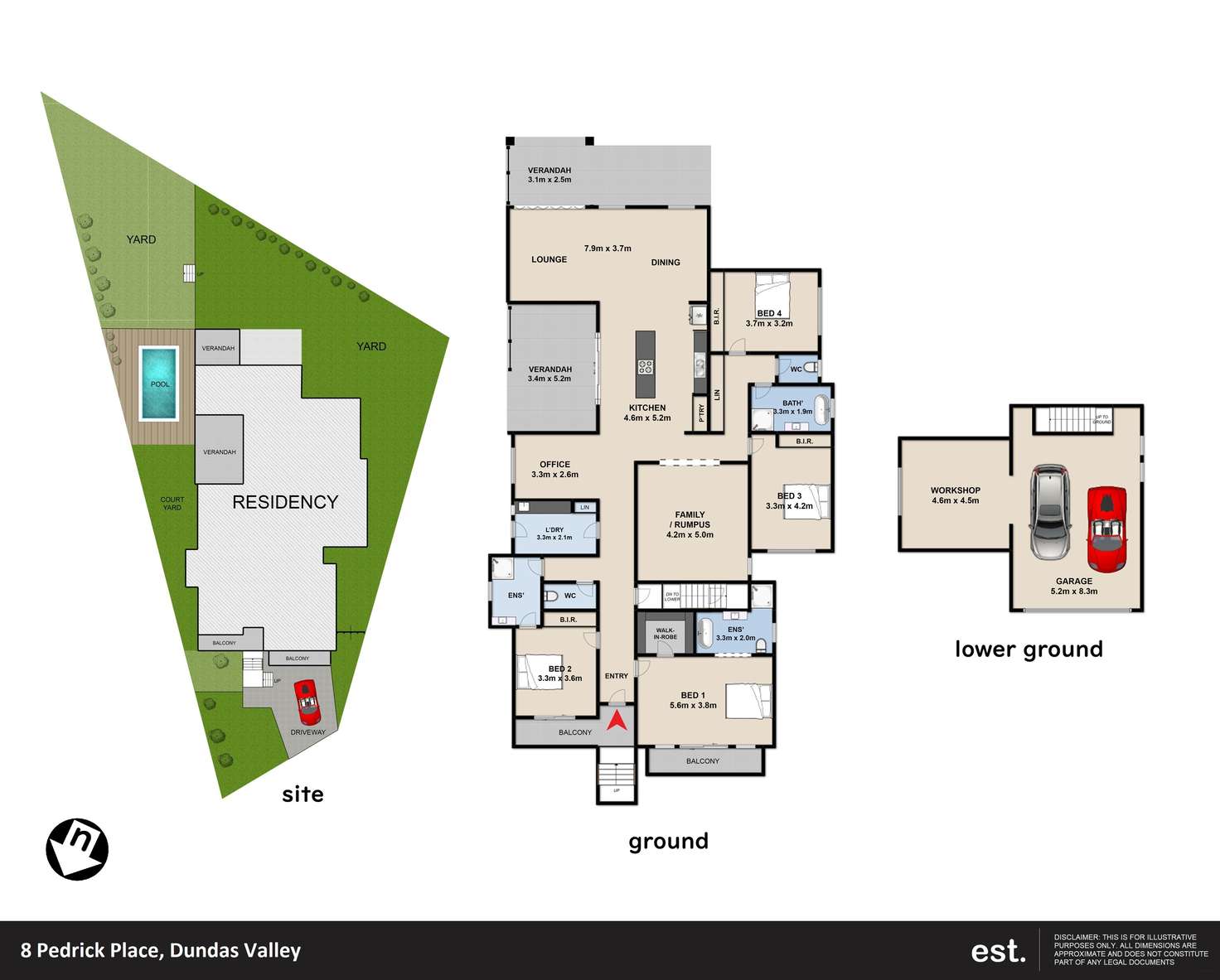 Floorplan of Homely house listing, 8 Pedrick Place, Dundas Valley NSW 2117