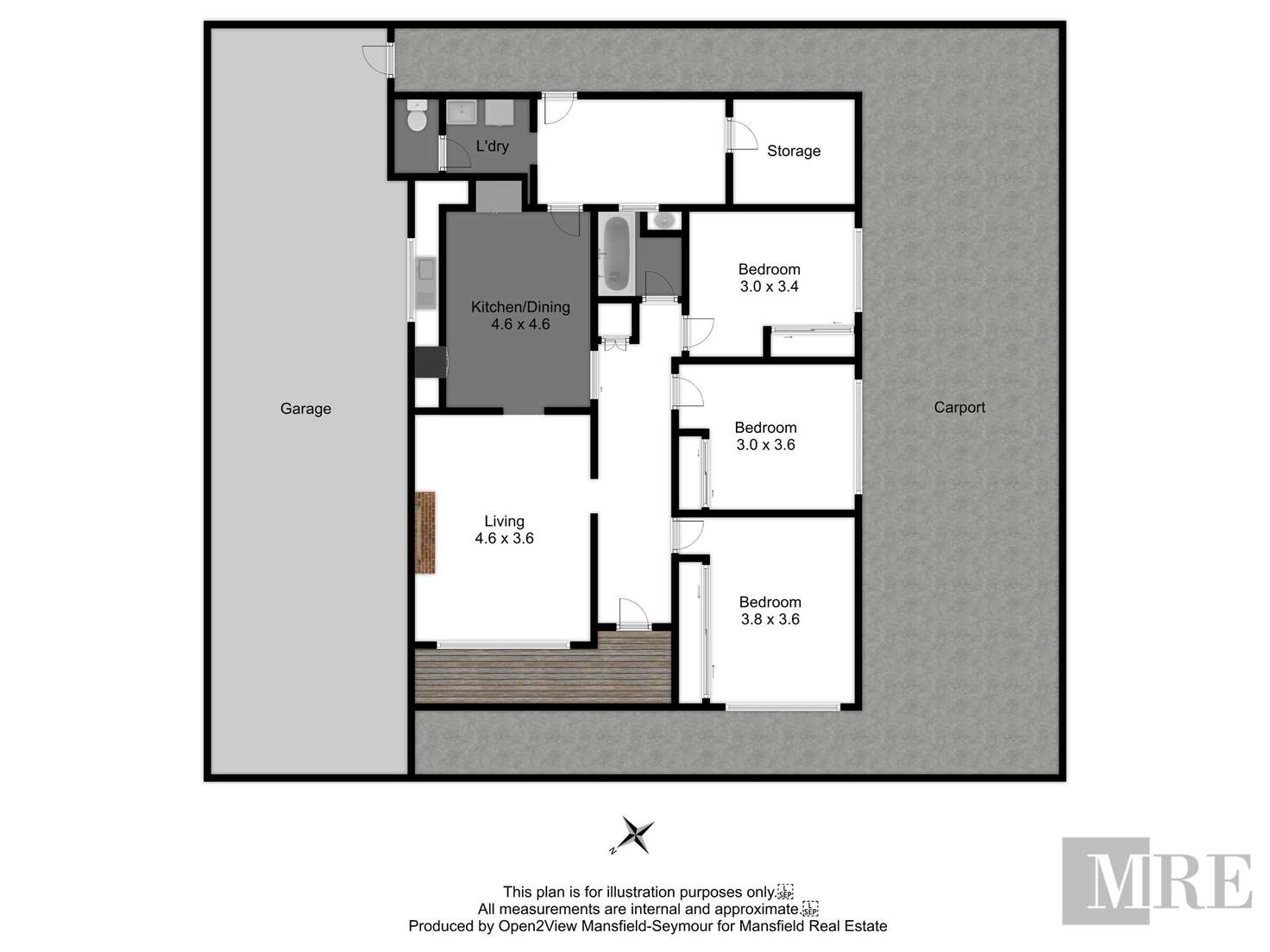 Floorplan of Homely house listing, 30 Elvins Street, Mansfield VIC 3722