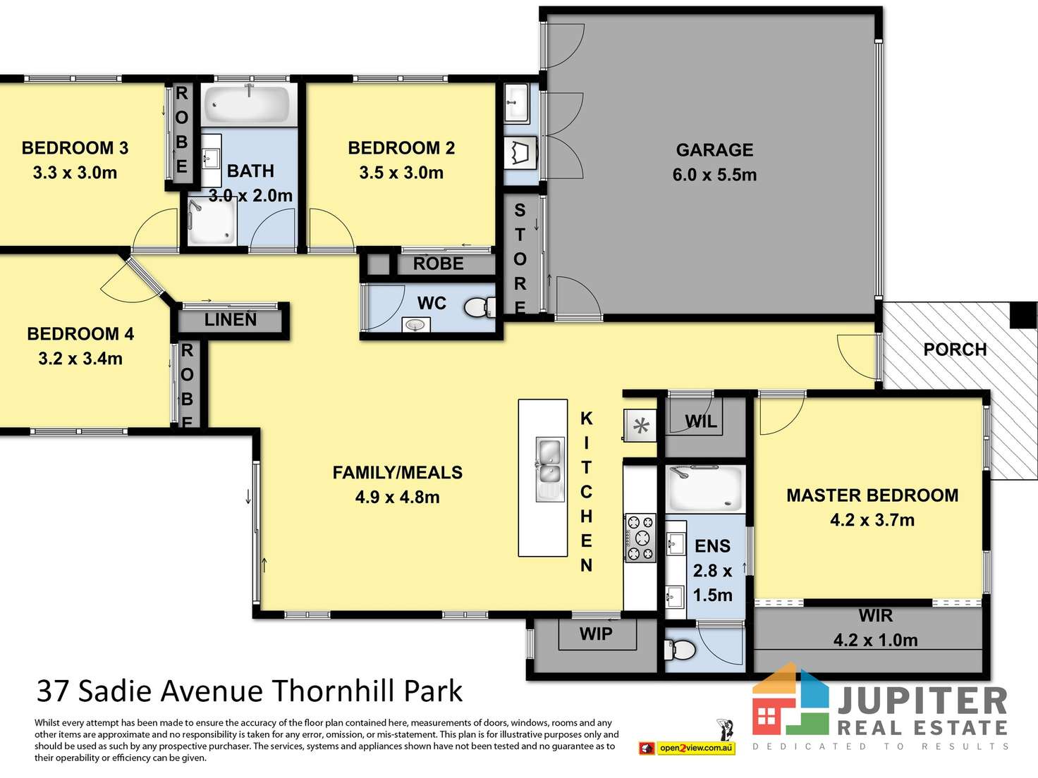 Floorplan of Homely house listing, 37 Sadie Avenue, Thornhill Park VIC 3335