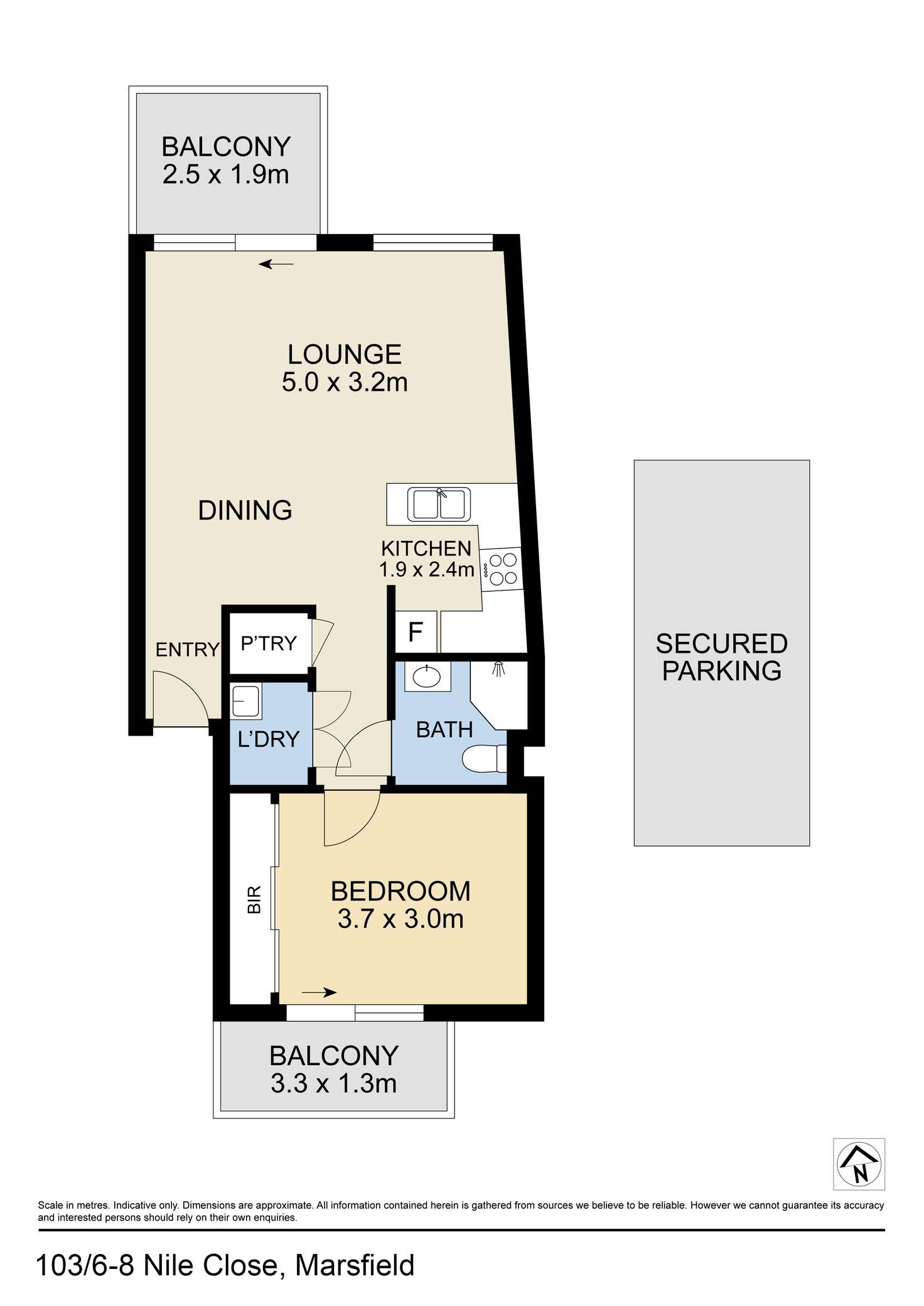 Floorplan of Homely apartment listing, 103/6-8 Nile Close, Marsfield NSW 2122