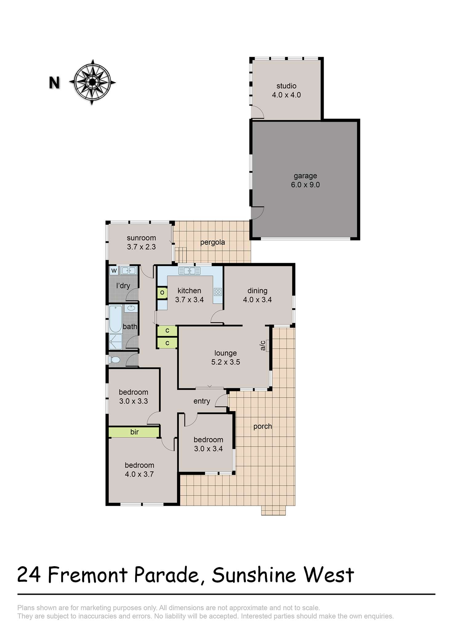 Floorplan of Homely house listing, 24 Fremont Parade, Sunshine West VIC 3020