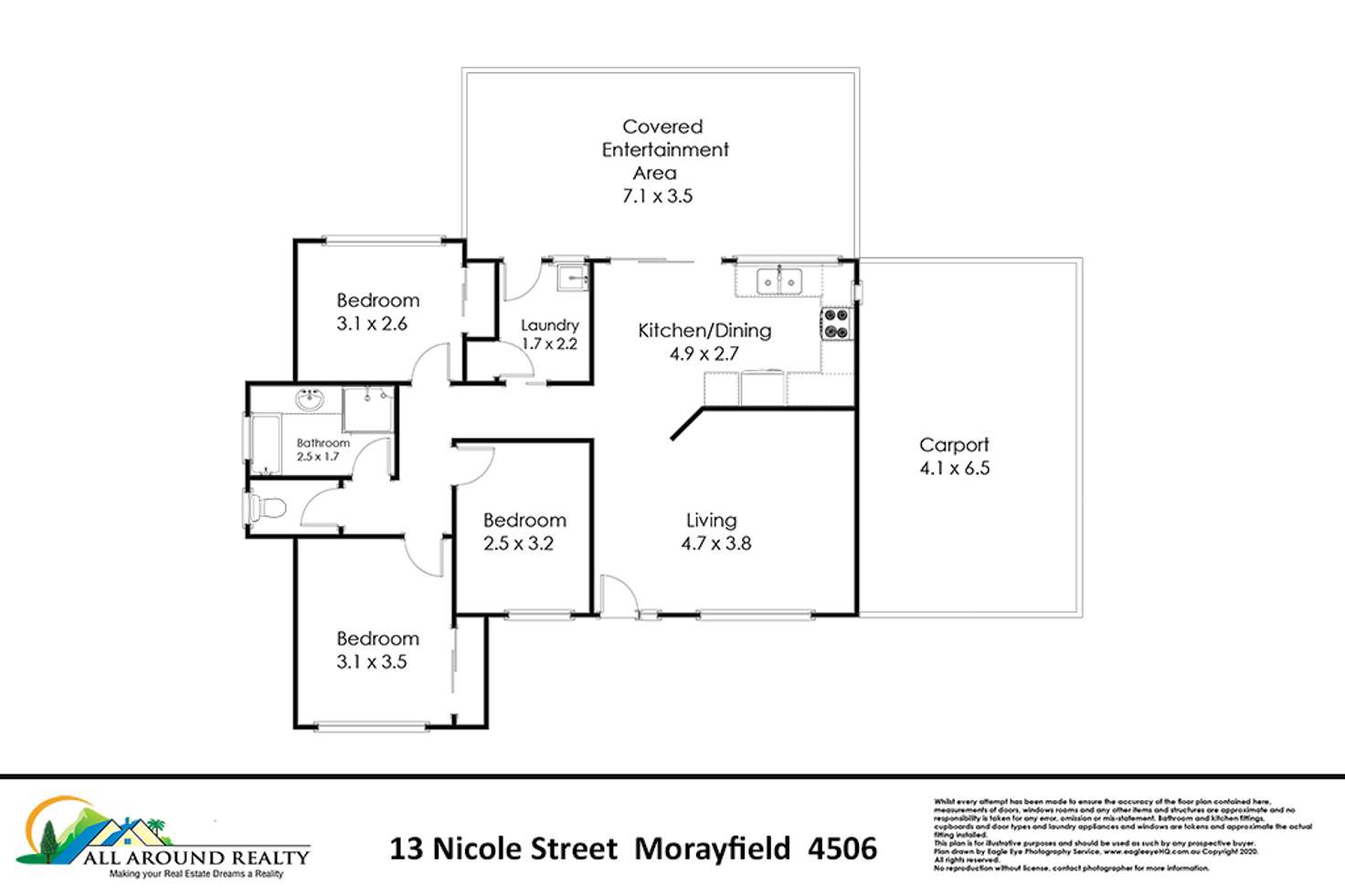Floorplan of Homely house listing, 13 Nicole Street, Morayfield QLD 4506